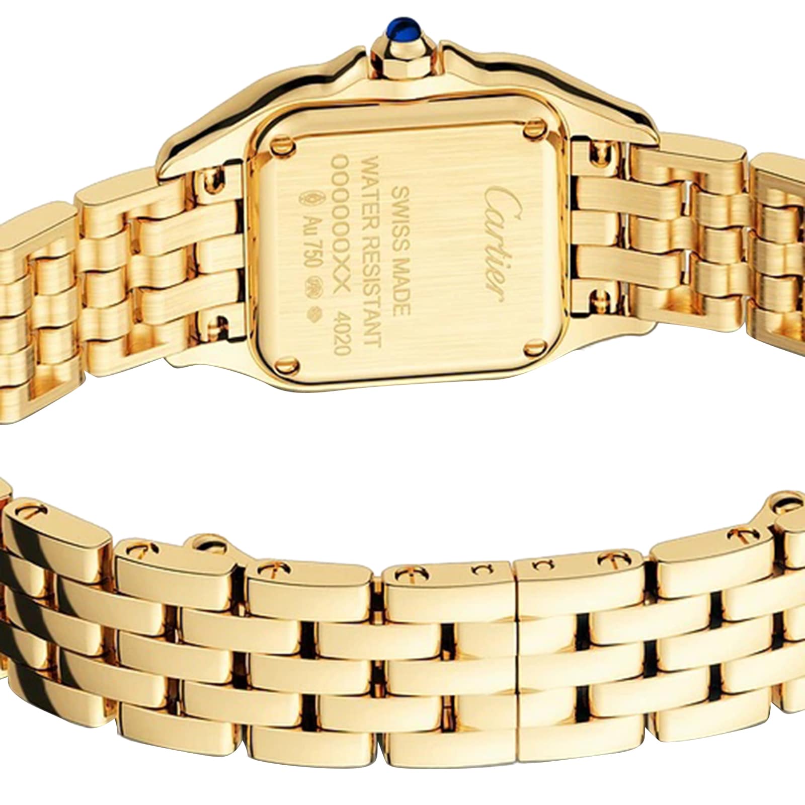 Replica Cartier Panthere de Cartier details small model quartz movement. Case in yellow gold 750/1000 dimensions: 23 mm x 30 mm WGPN0038 6 Replica Cartier Panthere de Cartier details small model quartz movement. Case in yellow gold 750/1000 dimensions: 23 mm x 30 mm WGPN0038