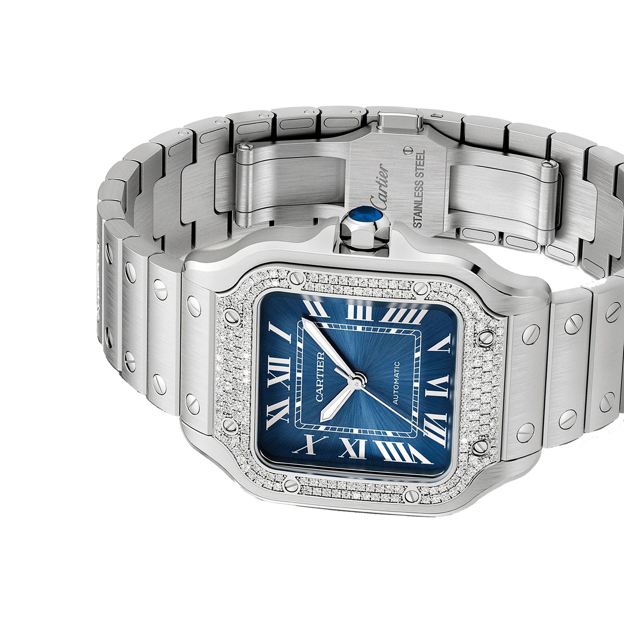 Replica Cartier santos De Cartier details Medium Model Mechanical Movement With Automatic Winding W4SA0006