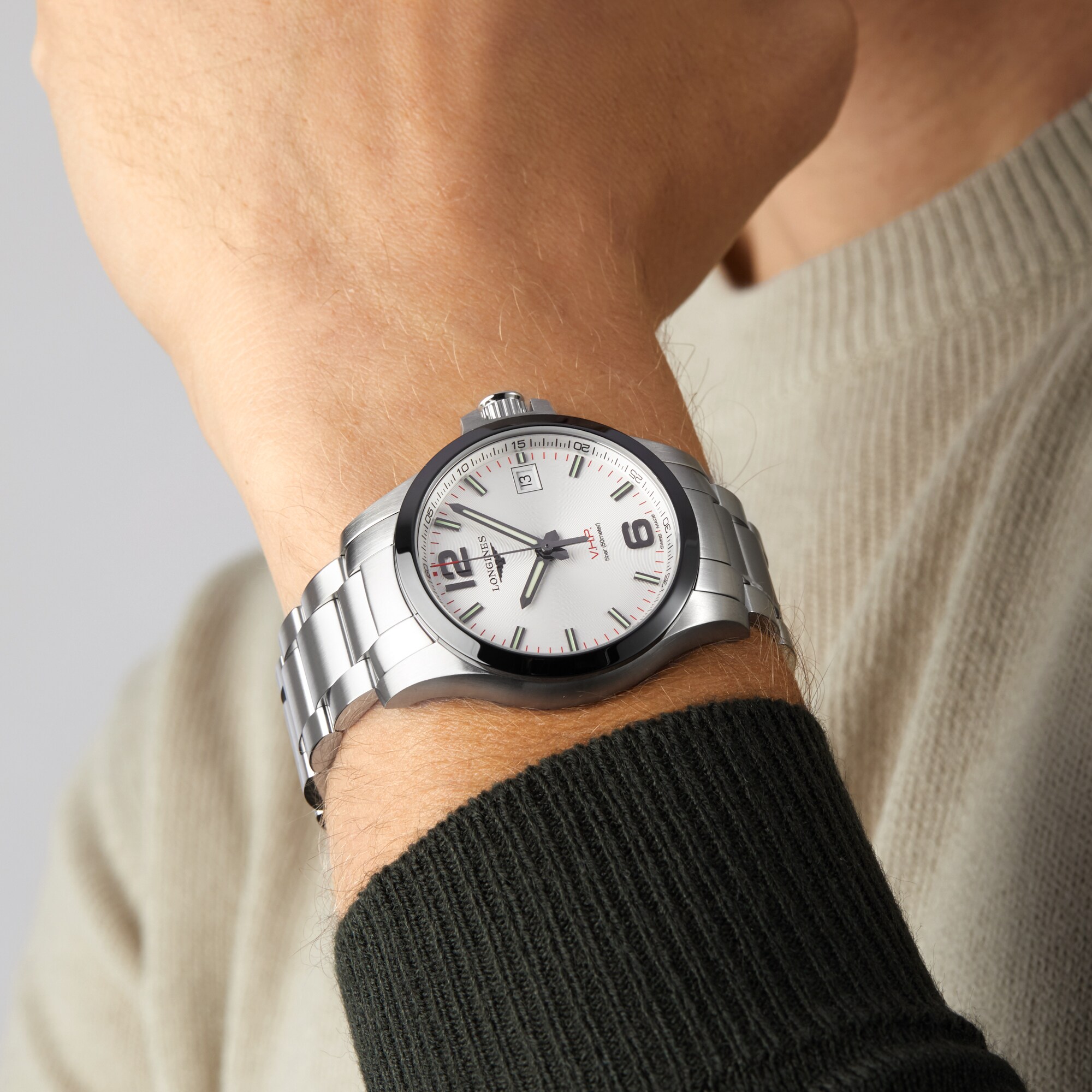 Replica Longines Conquest VHP 41mm Mens details Silver L37194766 6 Replica Longines Conquest VHP 41mm Mens details Silver L37194766