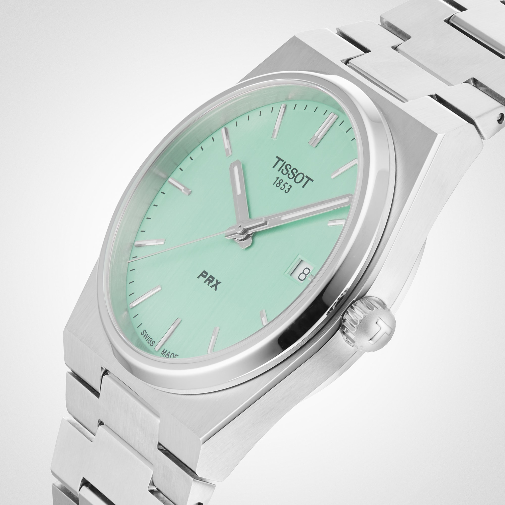 Replica Tissot T-Classic PRX 40mm Mens details Mint T1374101109101