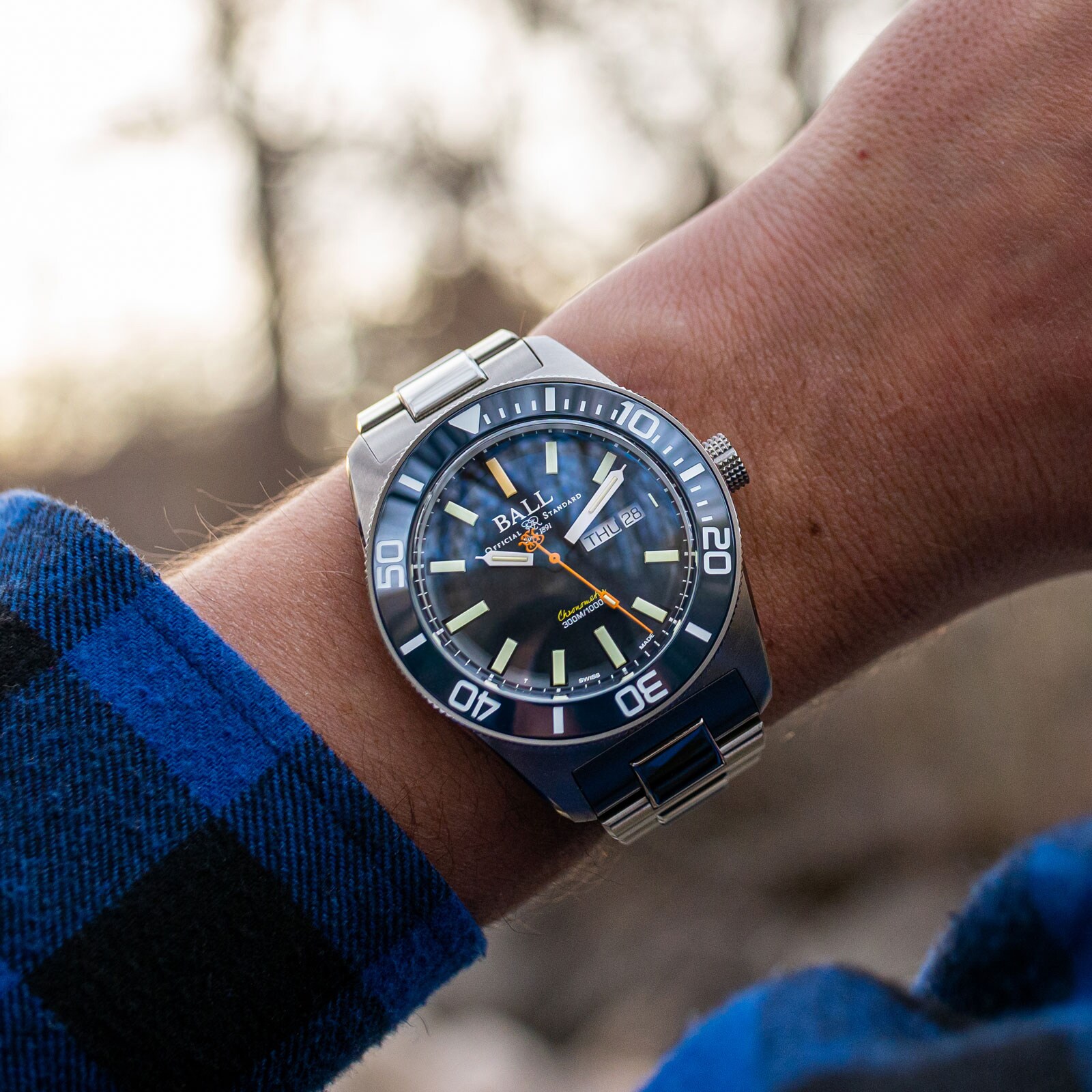 Replica BALL Engineer Master II Skindiver Heritage 42mm Mens details Blue DM3308A-S1C-BE 6 Replica BALL Engineer Master II Skindiver Heritage 42mm Mens details Blue DM3308A-S1C-BE