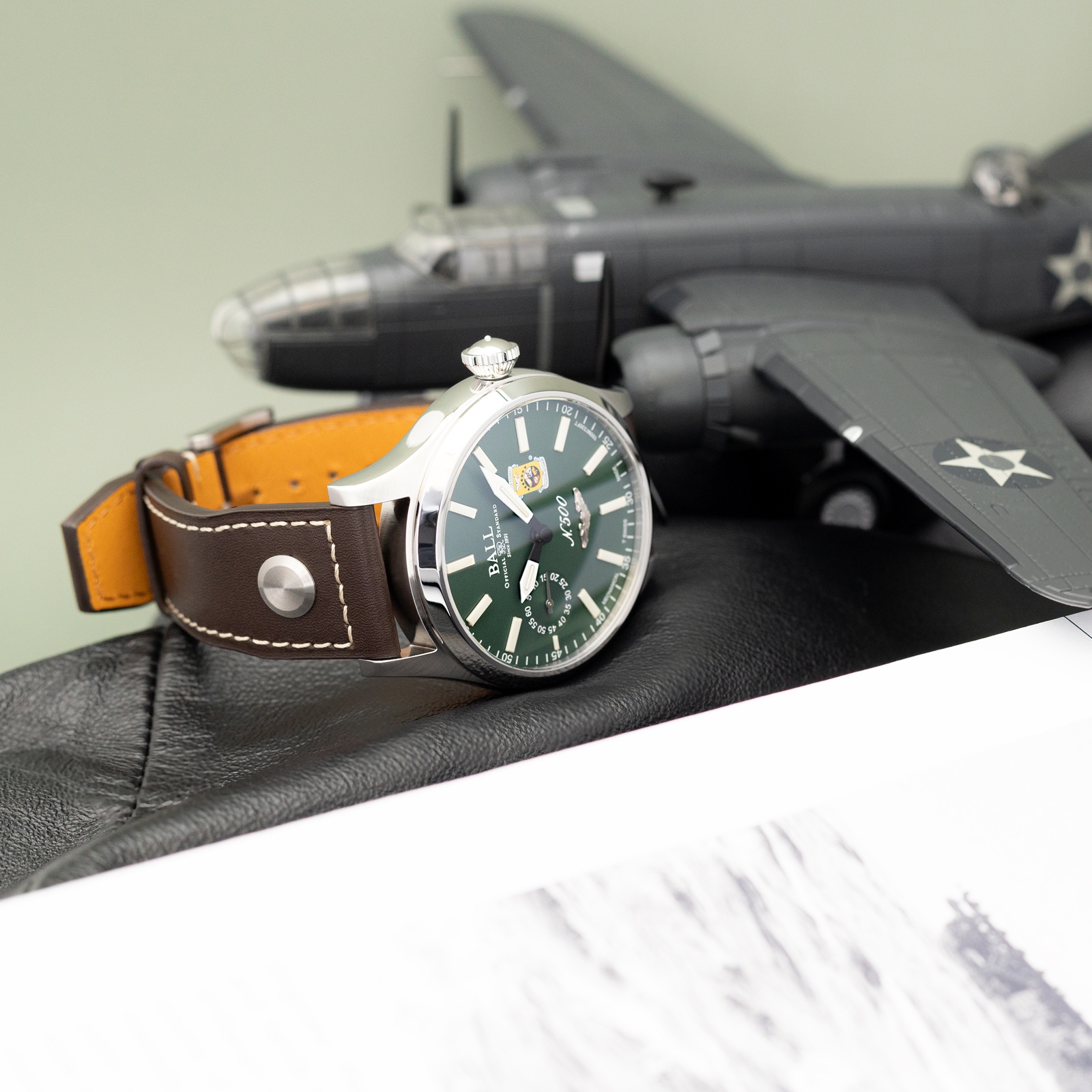 Replica BALL Engineer Master II Doolittle Raiders 46mm Mens details Green NM2638C-L1-GR