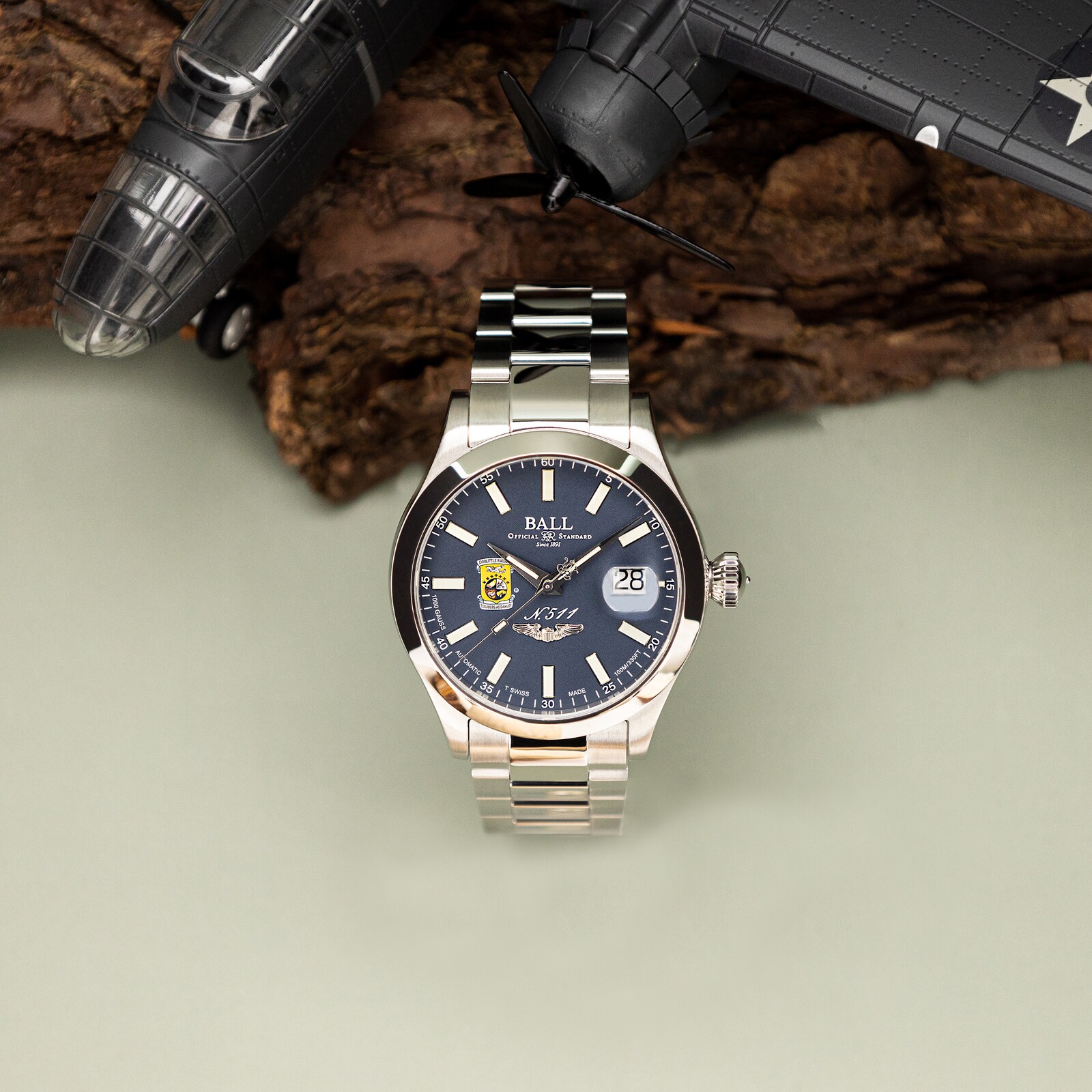 Replica BALL Engineer Master II Doolittle Raiders 40mm Mens Blue NM3000C-S1-BE 6 Replica BALL Engineer Master II Doolittle Raiders 40mm Mens Blue NM3000C-S1-BE
