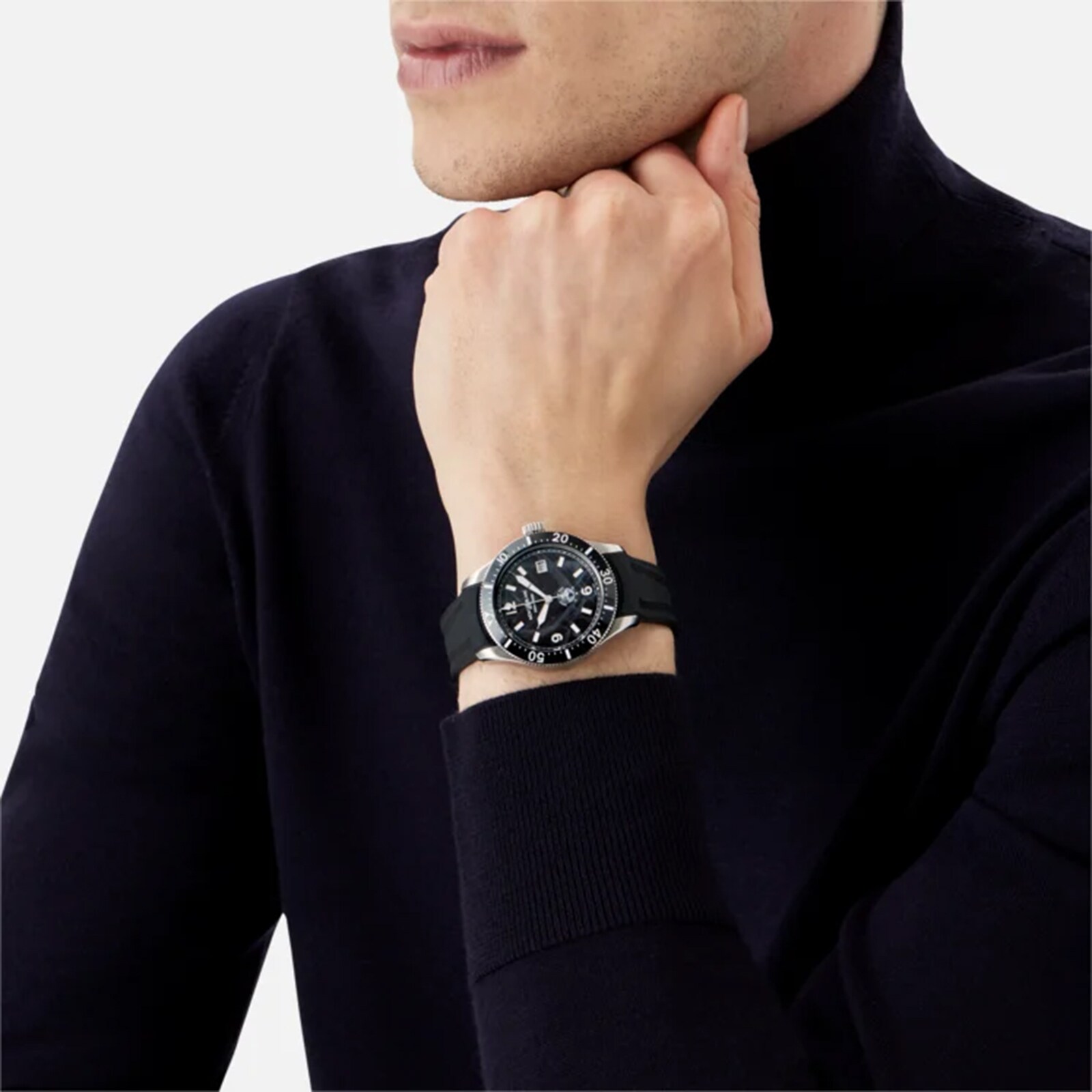 Replica Montblanc 1858 Iced Sea Automatic 41mm Mens details Black 129372 6 Replica Montblanc 1858 Iced Sea Automatic 41mm Mens details Black 129372
