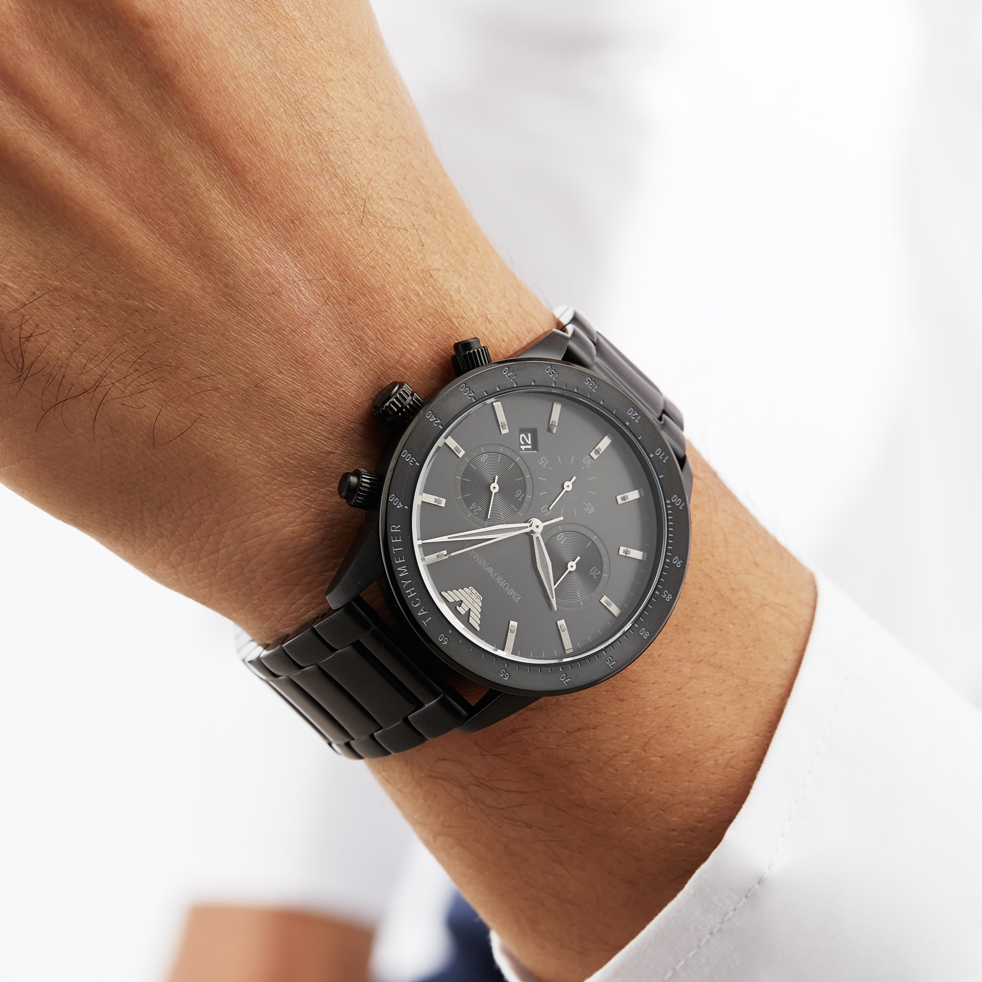 Replica Emporio Armani Black Gents details AR11242 6 Replica Emporio Armani Black Gents details AR11242