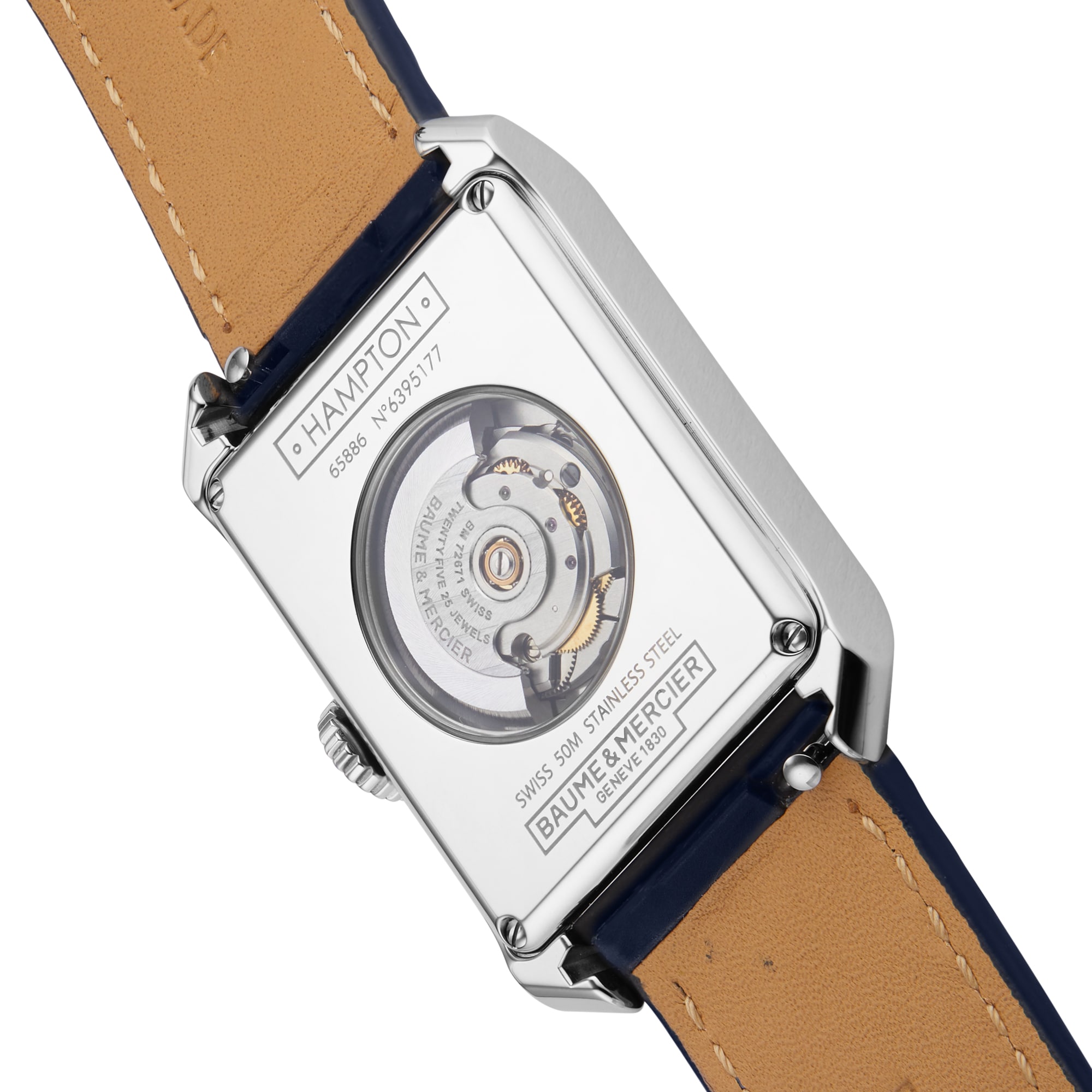 Replica Baume & Mercier Hampton Automatic 43mm X 27mm details Blue BM0A10732