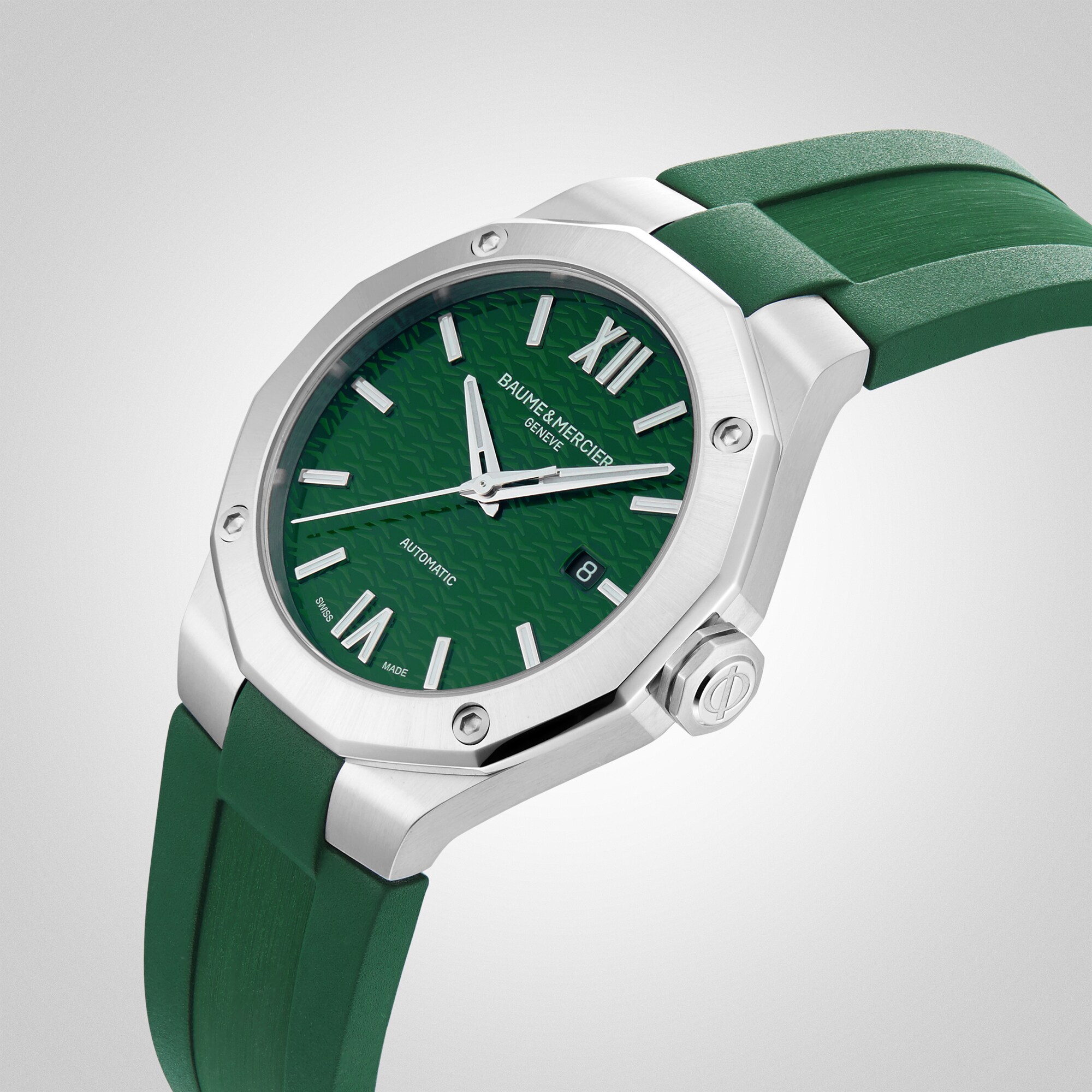 Replica Baume & Mercier Riviera 42mm Mens details Green M0A10618 6 Replica Baume & Mercier Riviera 42mm Mens details Green M0A10618