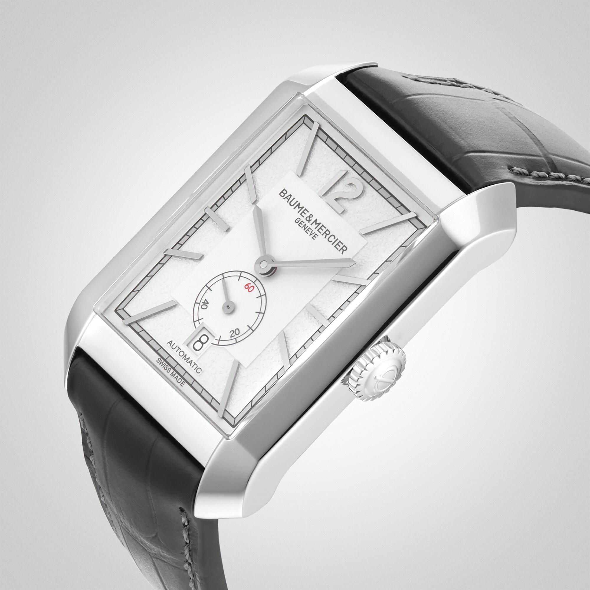 Replica Baume & Mercier Hampton Small Seconds 48mm X 31mm Mens details Silver M0A10528