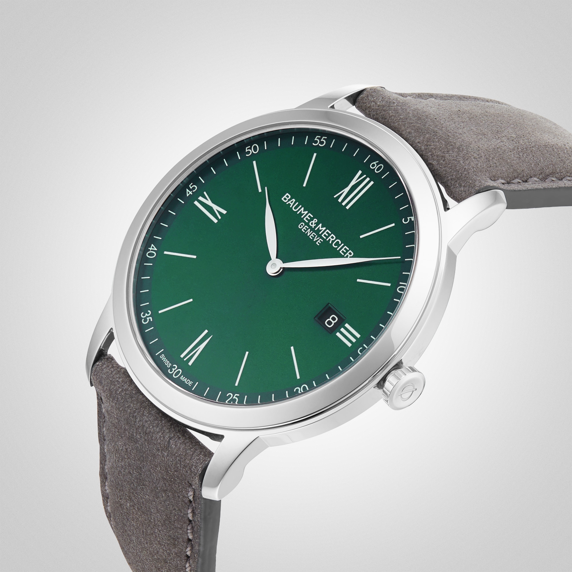Replica Baume & Mercier Classima Quartz 42mm Mens details Green M0A10607 6 Replica Baume & Mercier Classima Quartz 42mm Mens details Green M0A10607