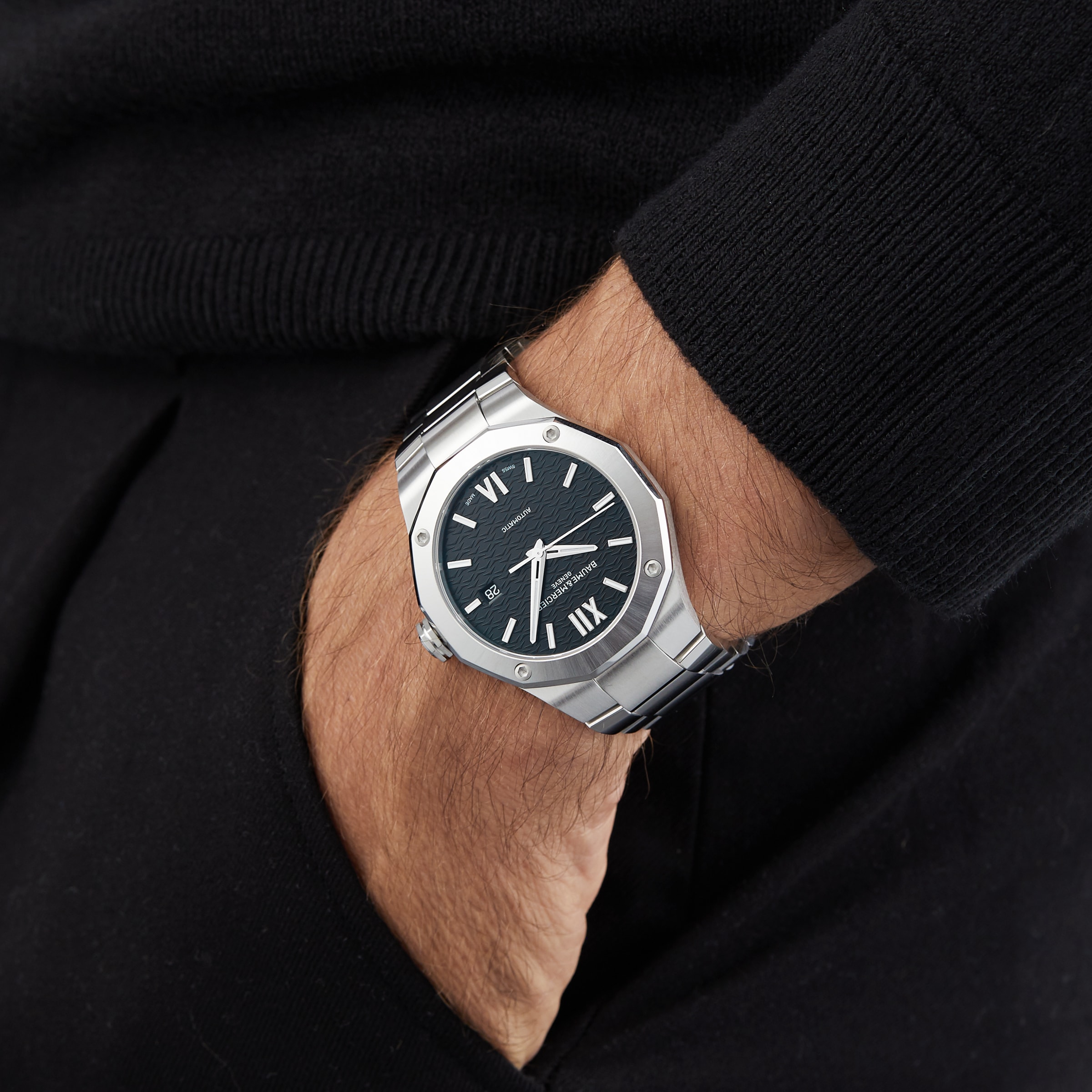 Replica Baume & Mercier Riviera 42mm Mens details Black BM0A10621