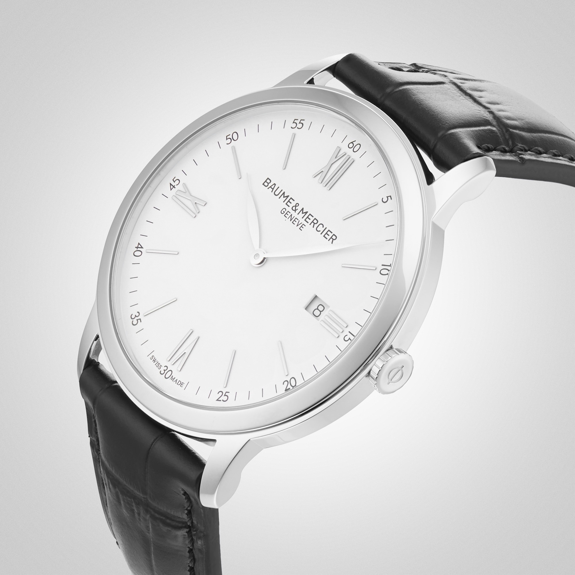Replica Baume & Mercier Classima 42mm Mens details White M0A10414