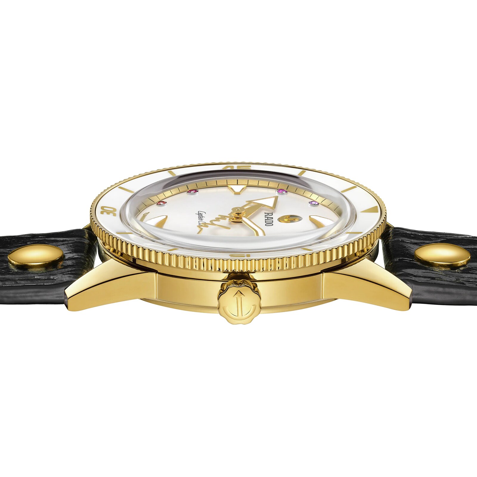 Replica Rado Captain Cook X Marina Hoermanseder Heartbeat 37mm Ladies details R32117708 6 Replica Rado Captain Cook X Marina Hoermanseder Heartbeat 37mm Ladies details R32117708