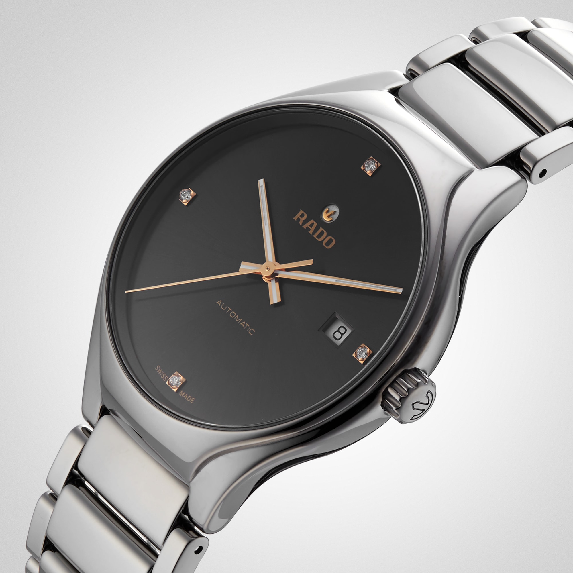 Replica Rado True Automatic Diamonds 40mm Mens details R27057712