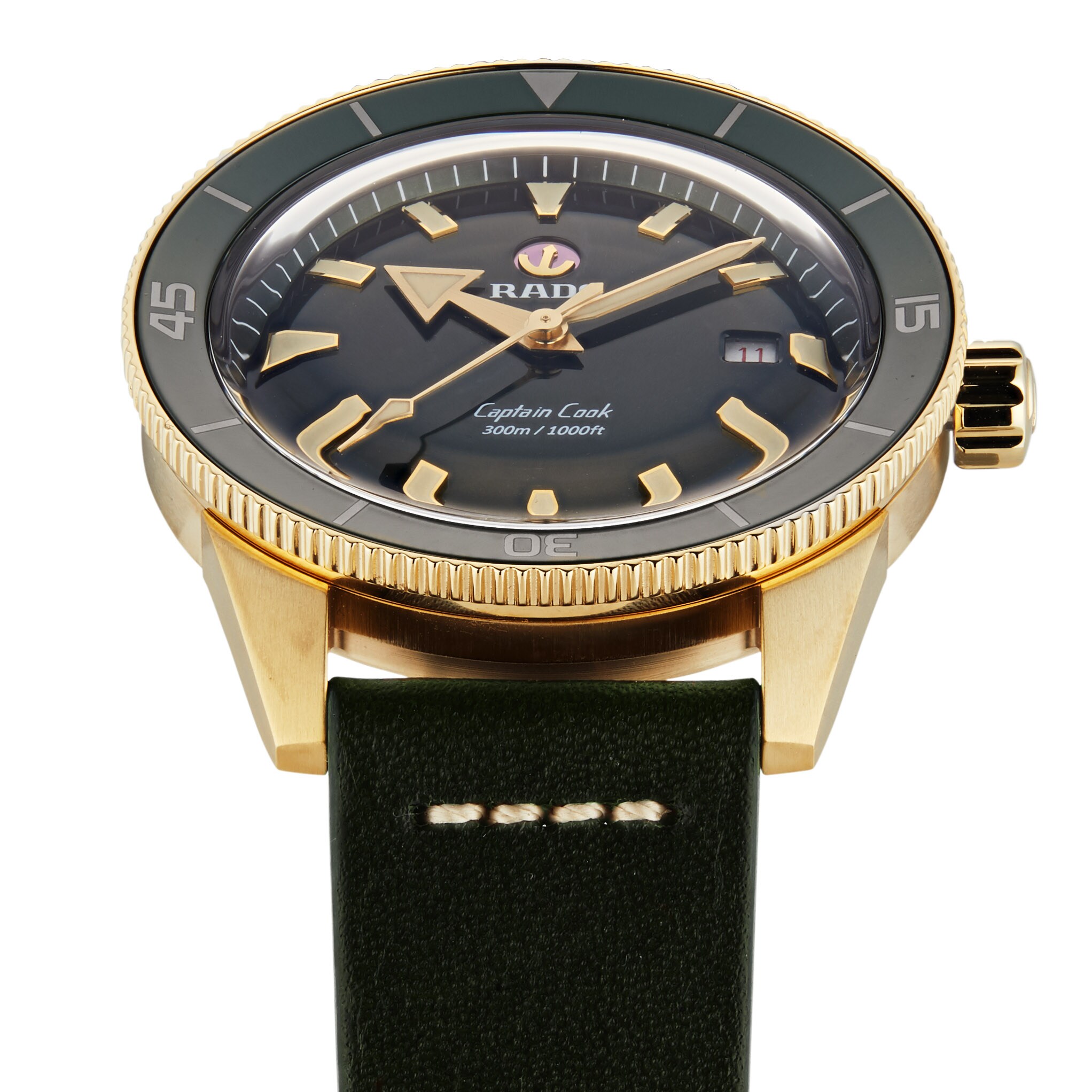 Replica Rado Captain Cook Automatic Bronze Mens details R32504315