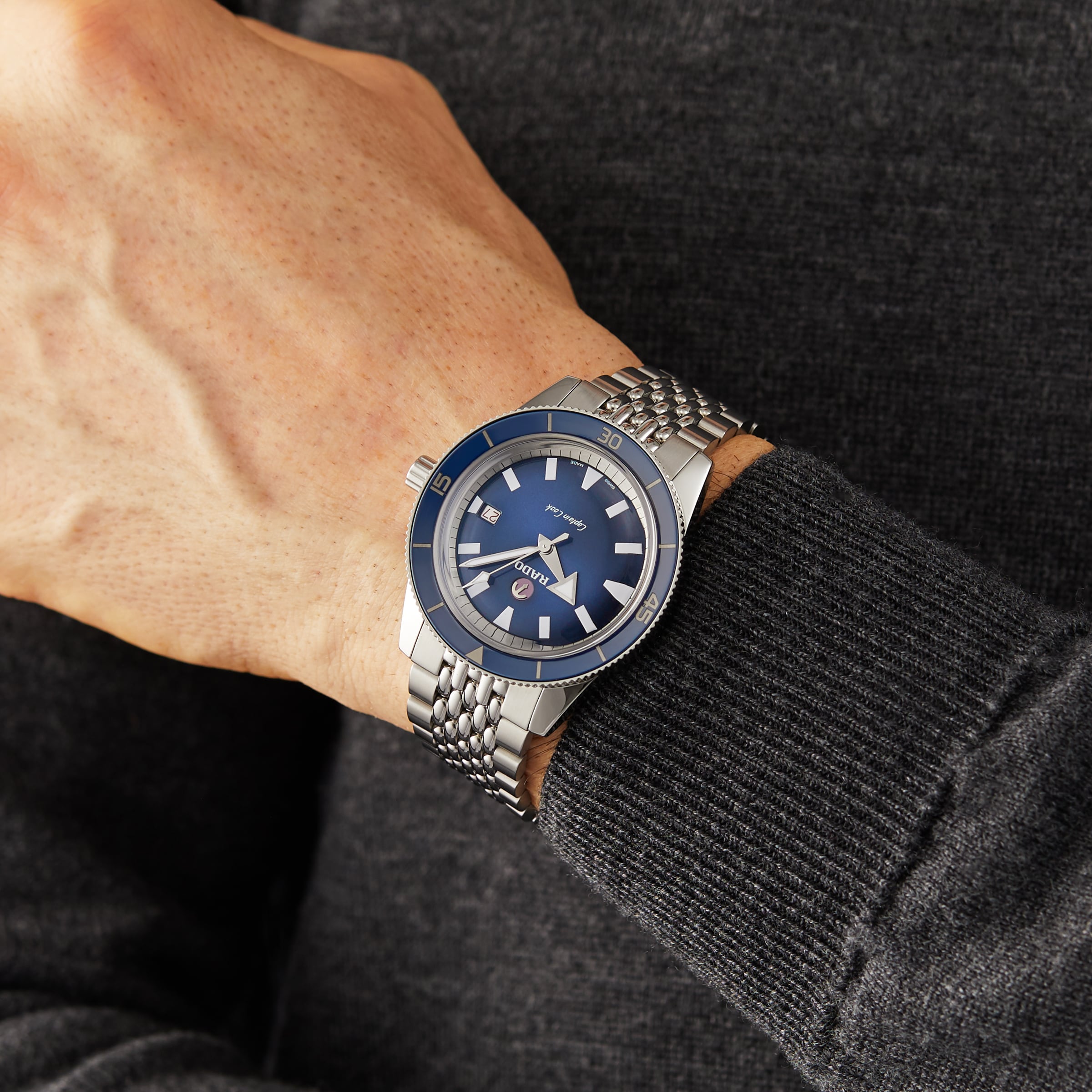 Replica Rado Captain Cook 42mm Mens details R32505203 6 Replica Rado Captain Cook 42mm Mens details R32505203