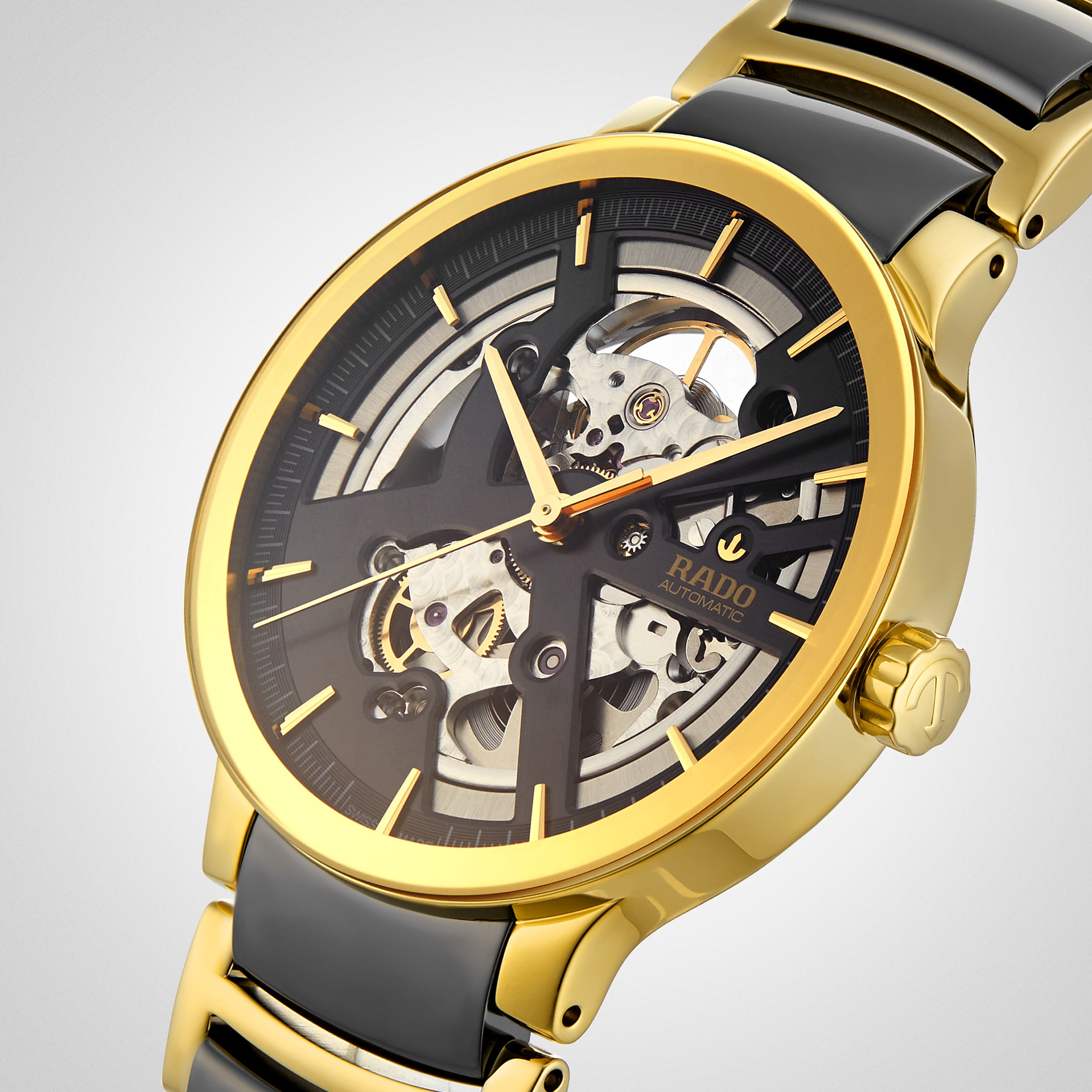 Replica Rado Centrix Skeleton 38mm Mens details R30180162