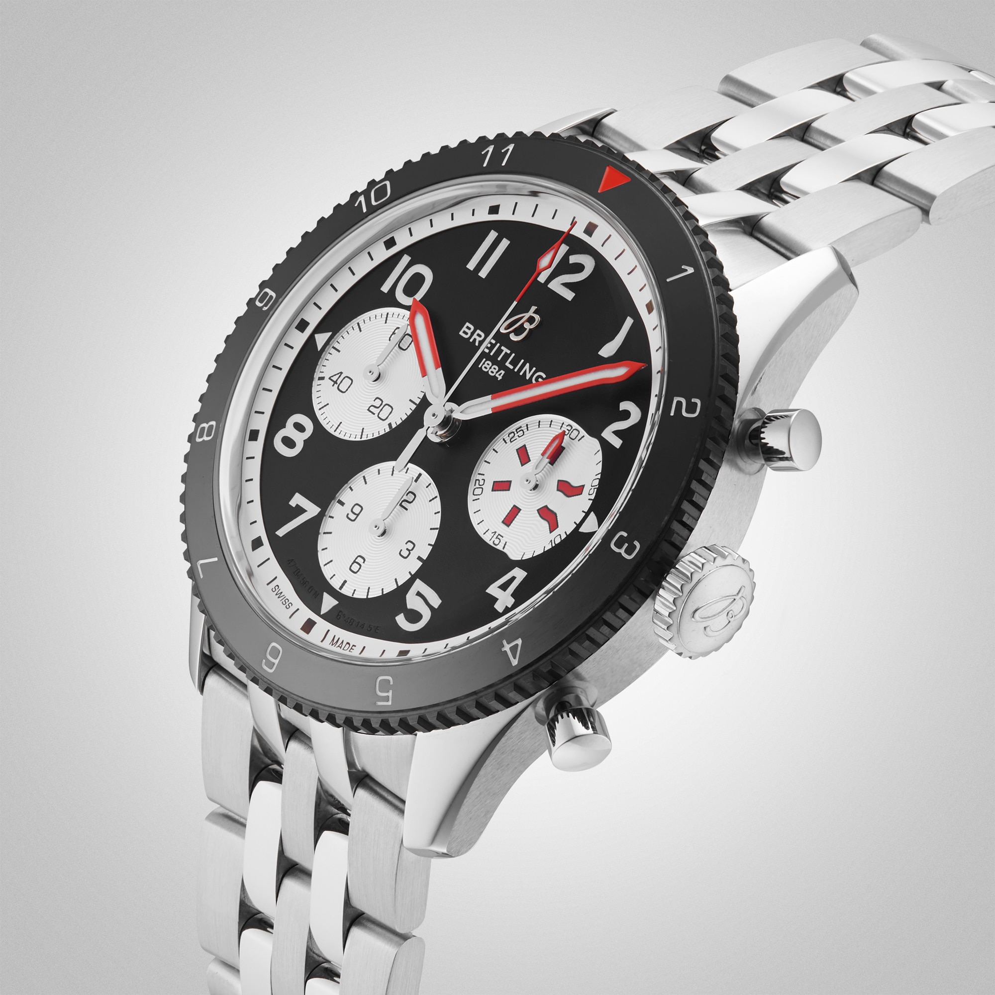 Replica Breitling Classic AVI Chronograph 42 Mosquito Stainless Steel details Y233801A1B1A1 6 Replica Breitling Classic AVI Chronograph 42 Mosquito Stainless Steel details Y233801A1B1A1