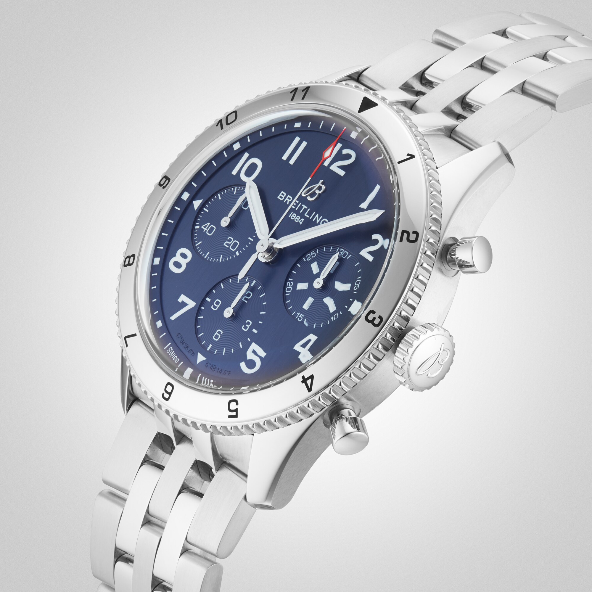 Replica Breitling Classic AVI Chronograph 42 Tribute to Vought F4U Corsair Stainless Steel details A233801A1C1A1