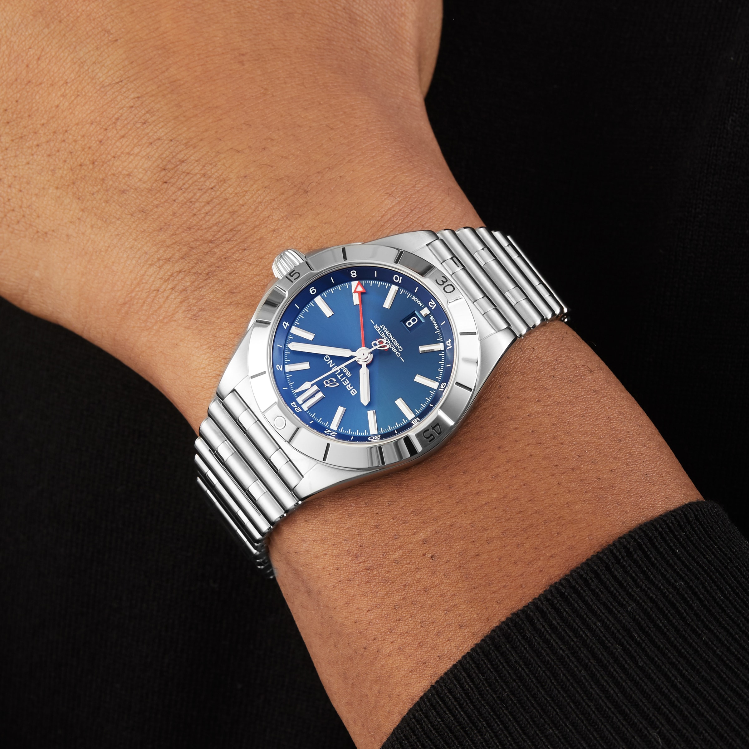 Replica Breitling Chronomat Automatic GMT 40 Blue Dial details A32398101C1A1 6 Replica Breitling Chronomat Automatic GMT 40 Blue Dial details A32398101C1A1