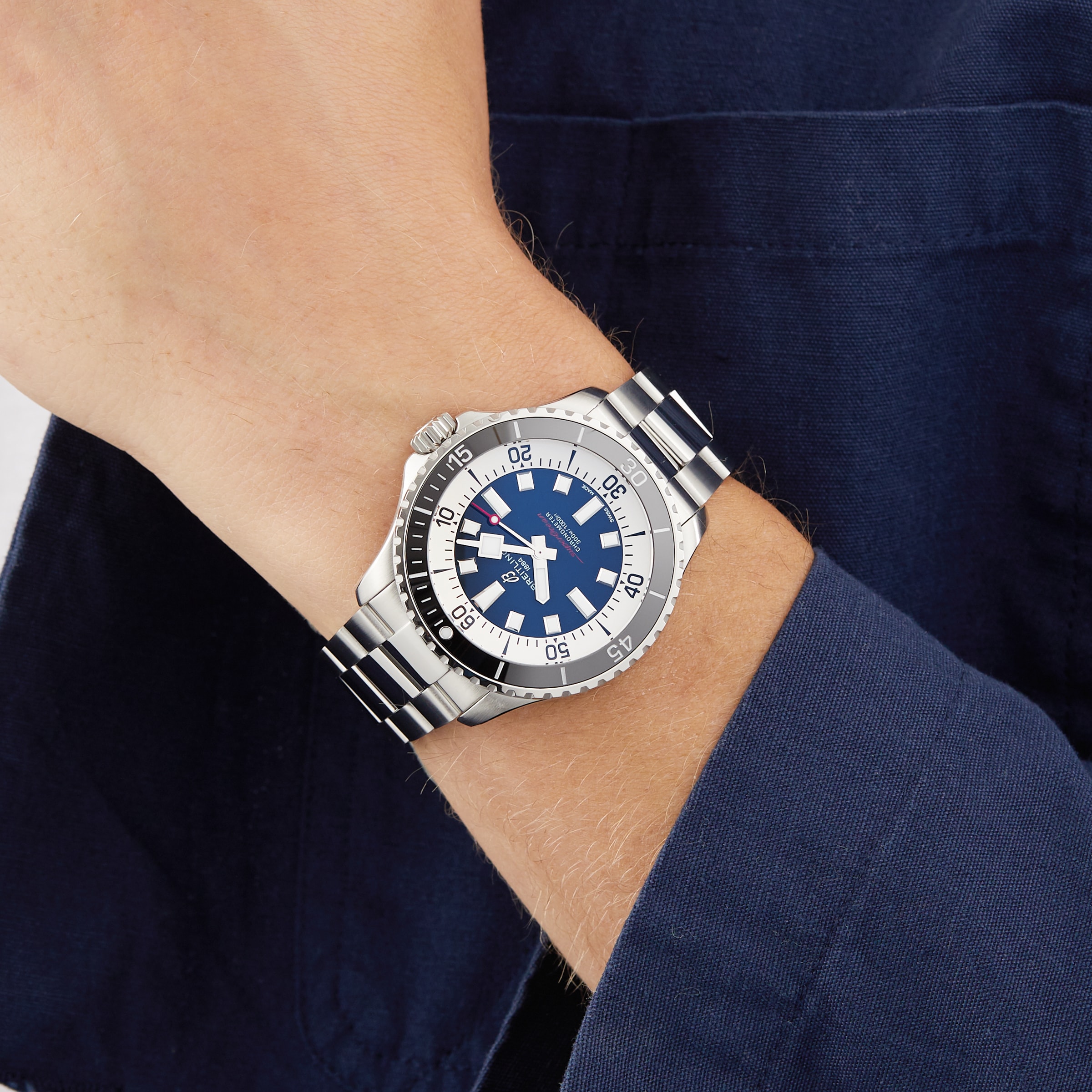 Replica Breitling Superocean Automatic 44 Stainless Steel - Blue details A17376211C1A1 6 Replica Breitling Superocean Automatic 44 Stainless Steel - Blue details A17376211C1A1