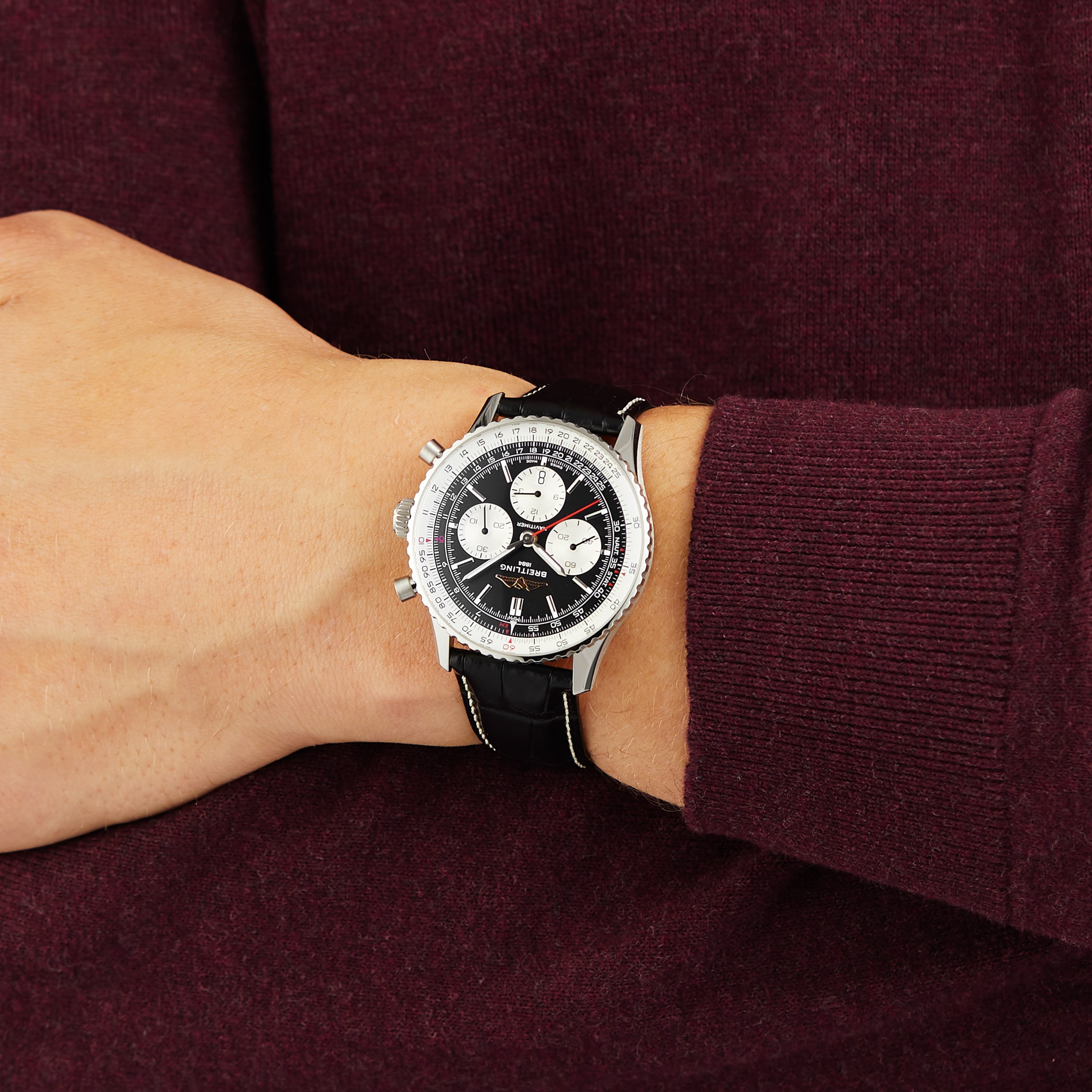 Replica Breitling Navitimer B01 Chronograph 43 Stainless Steel details AB0138211B1P1 6 Replica Breitling Navitimer B01 Chronograph 43 Stainless Steel details AB0138211B1P1