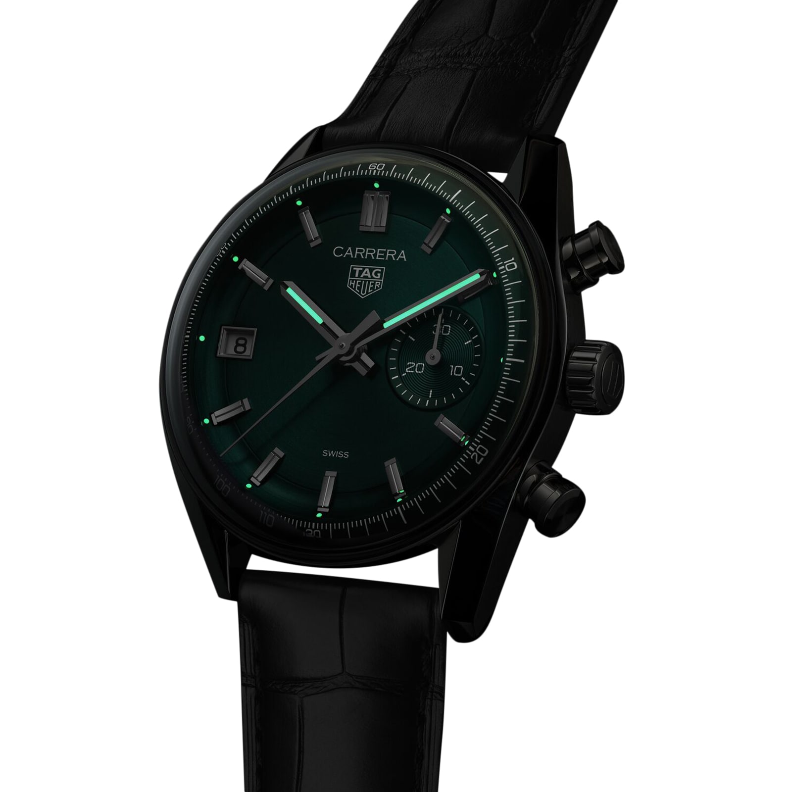 Replica TAG Heuer Carrera Chronograph 39mm Mens details Green CBS2211.FC6545 6 Replica TAG Heuer Carrera Chronograph 39mm Mens details Green CBS2211.FC6545