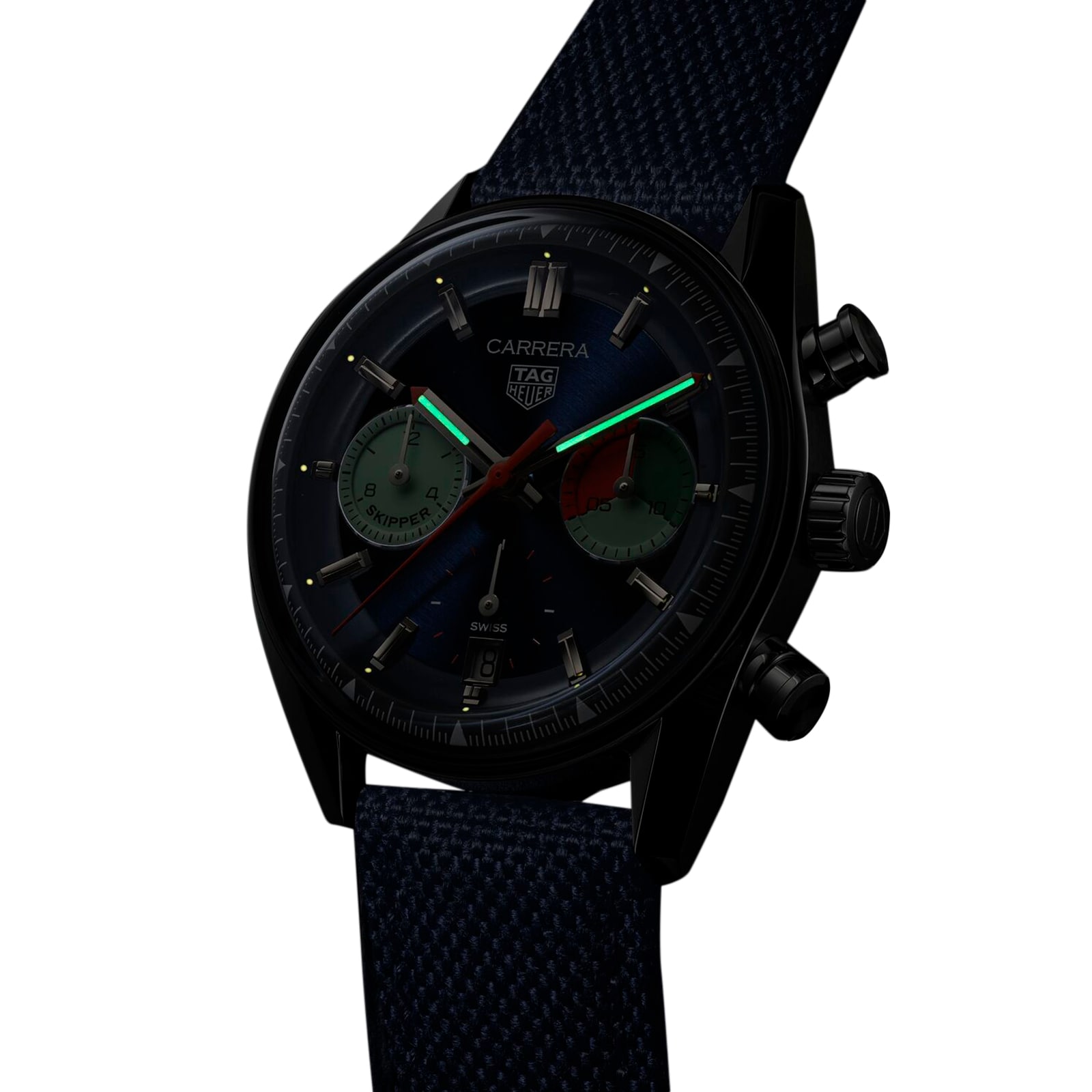 Replica TAG Heuer Carrera Chronograph Skipper 39mm Mens details Blue CBS2213.FN6002 6 Replica TAG Heuer Carrera Chronograph Skipper 39mm Mens details Blue CBS2213.FN6002