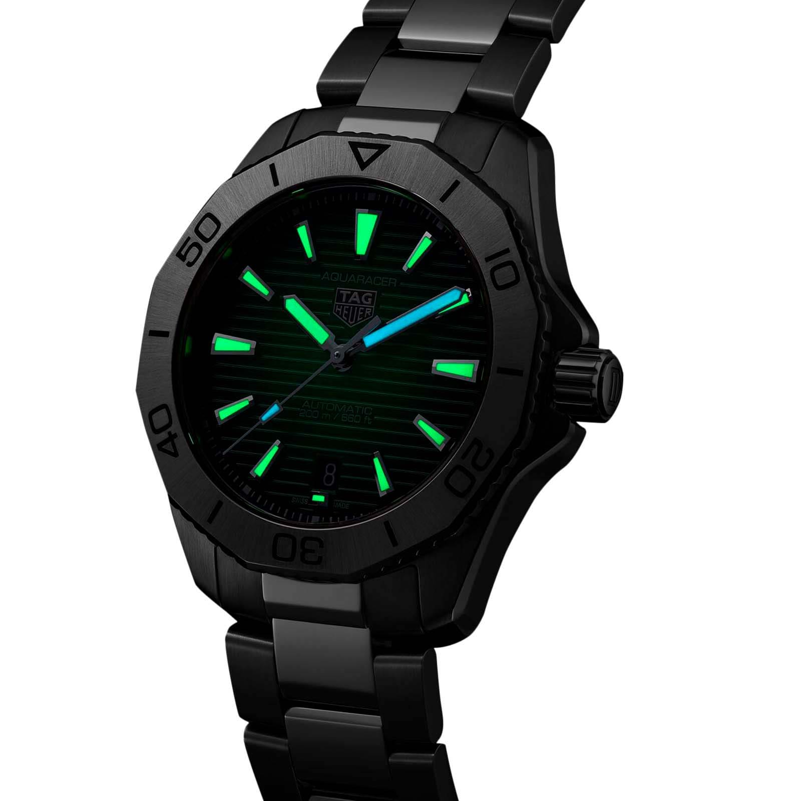 Replica TAG Heuer Aquaracer Professional 200 40mm Mens details Green WBP2115.BA0627 6 Replica TAG Heuer Aquaracer Professional 200 40mm Mens details Green WBP2115.BA0627