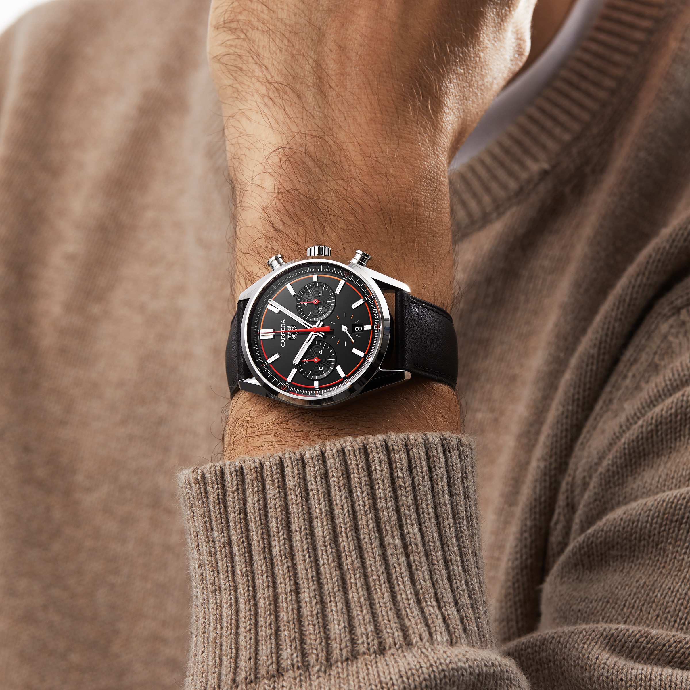 Replica TAG Heuer Carrera Chronograph 42mm Mens details Black CBN201C.FC6542 6 Replica TAG Heuer Carrera Chronograph 42mm Mens details Black CBN201C.FC6542