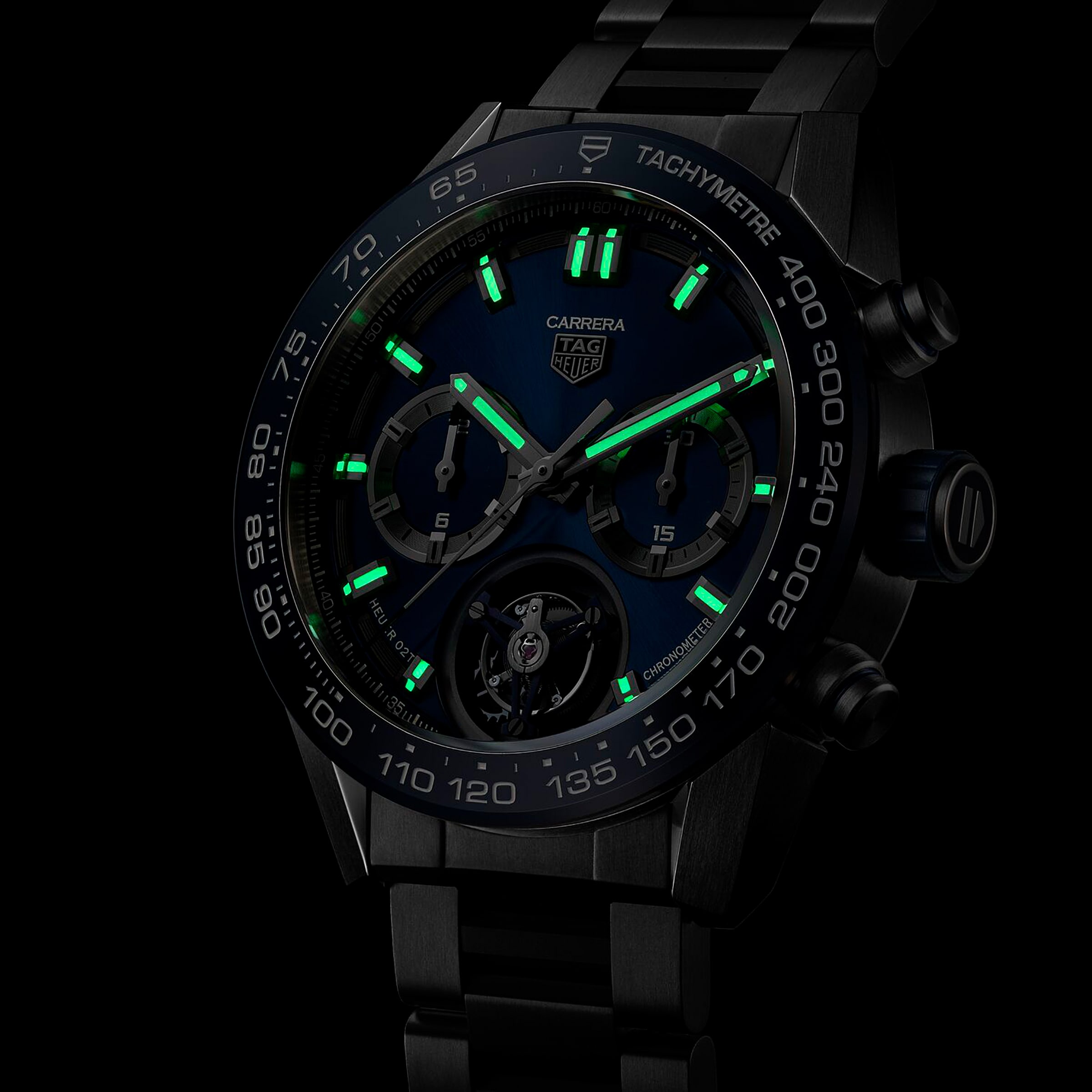 Replica TAG Heuer Carrera Calibre Heuer 02T COSC 45mm Mens details CAR5A8C.BF0707