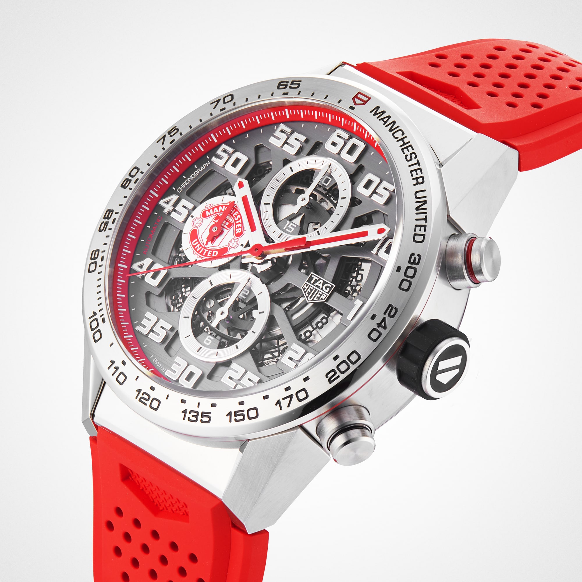 Replica TAG Heuer Carrera Manchester United Special Edition 43mm Mens details CAR201M.FT6156 6 Replica TAG Heuer Carrera Manchester United Special Edition 43mm Mens details CAR201M.FT6156