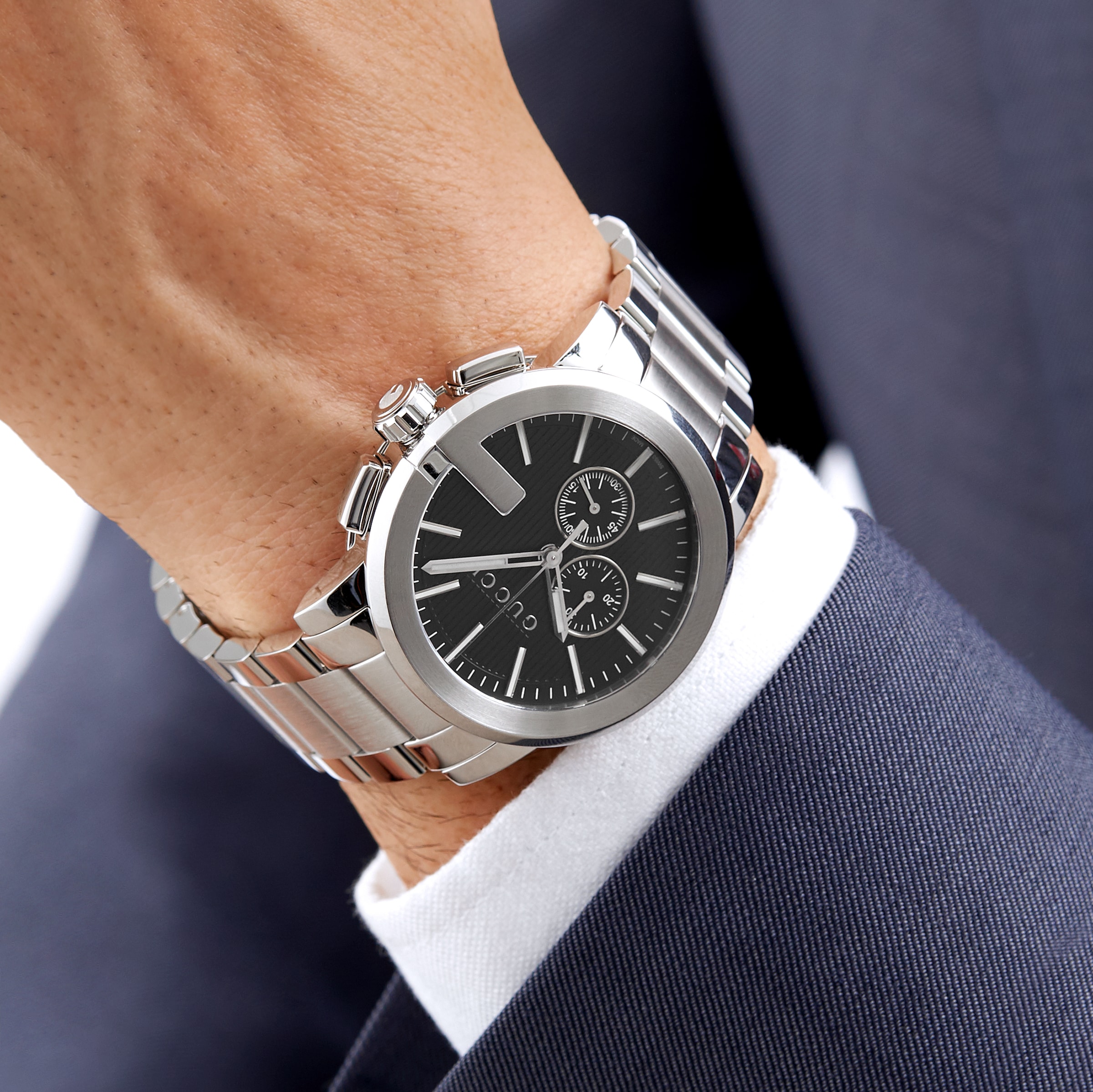 Replica Gucci G-Chrono details 44mm YA101204