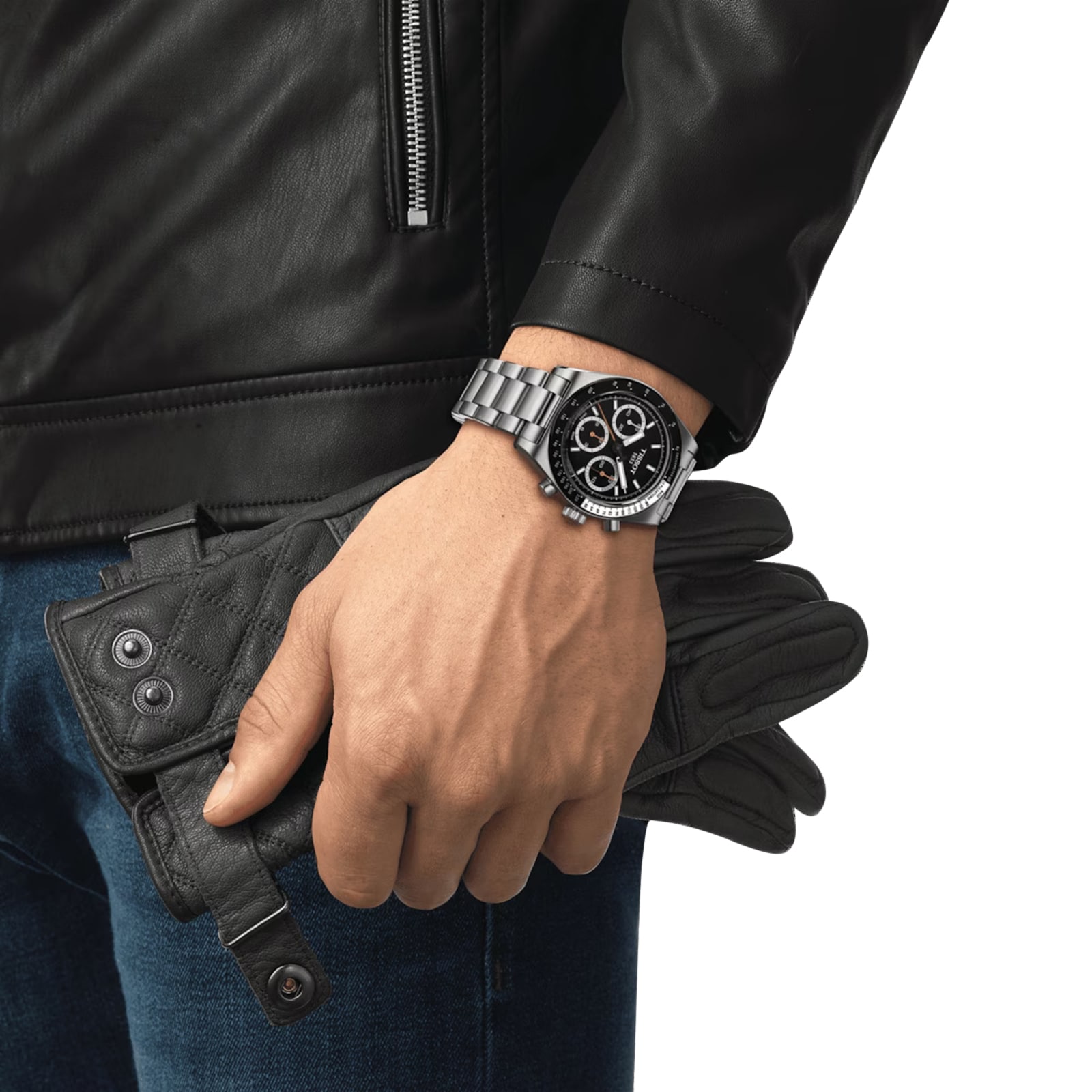 Replica Tissot PR516 Mechanical Chronograph 41mm Mens details Black T1494592105100