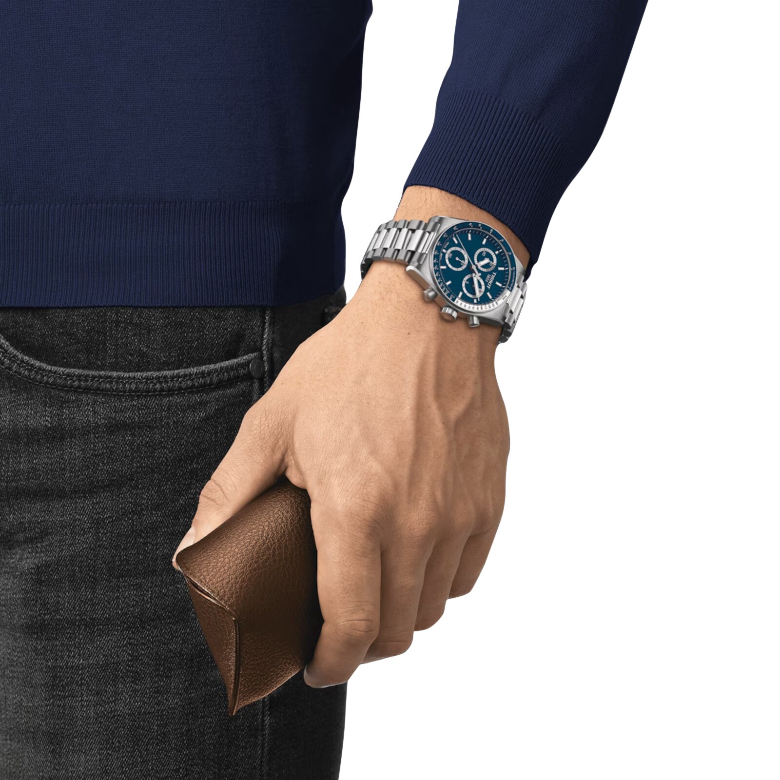Replica Tissot PR516 Chronograph 40mm Mens details Blue T1494171104100