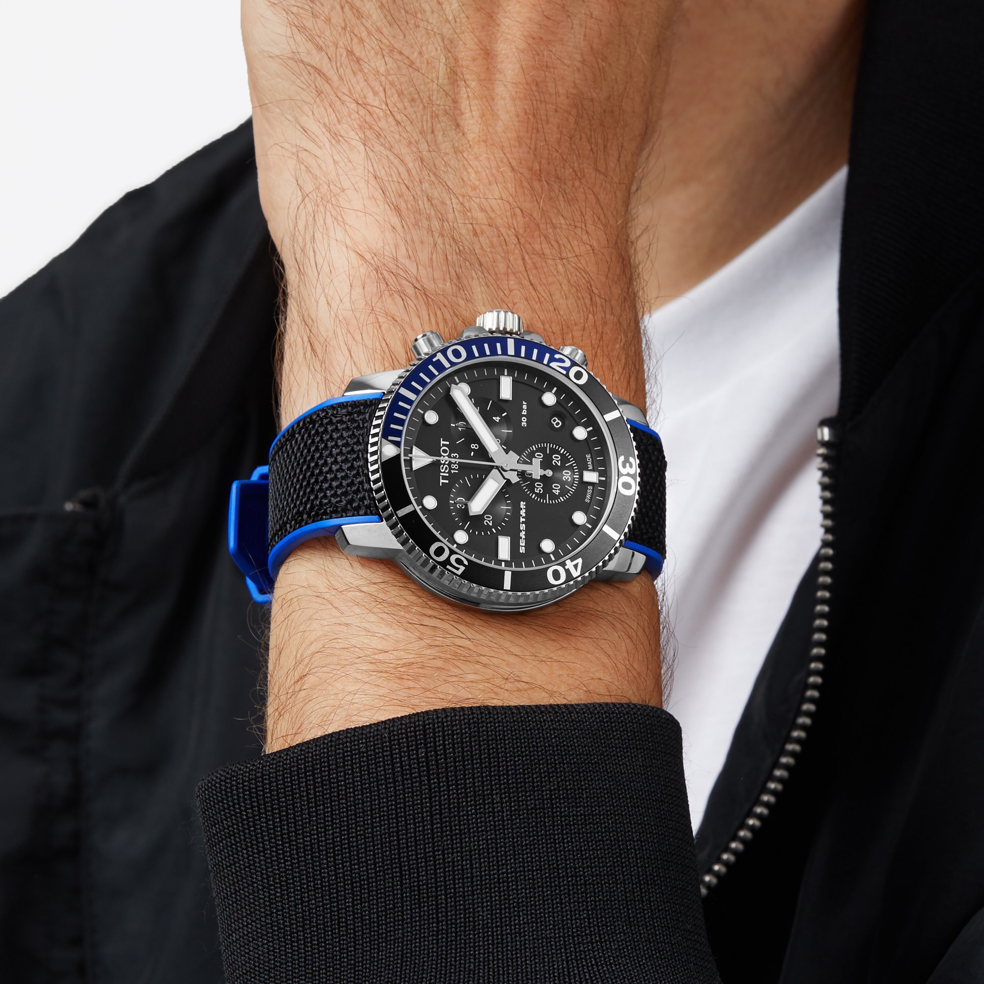 Replica Tissot T-Sport Seastar 1000 Chronograph 45.5mm Mens details T1204171705103 6 Replica Tissot T-Sport Seastar 1000 Chronograph 45.5mm Mens details T1204171705103