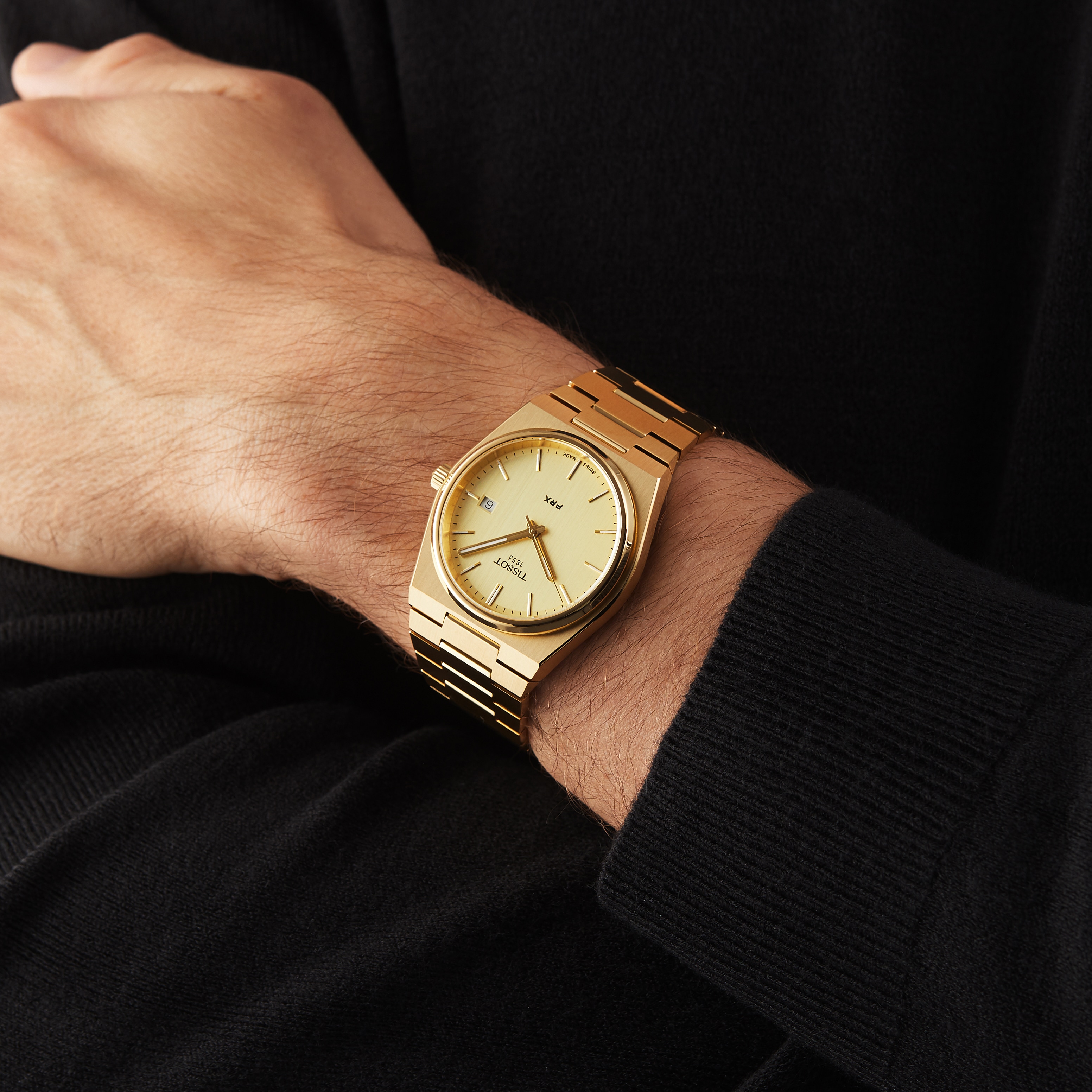 Replica Tissot T-Classic PRX Mens details 40mm T1374103302100 6 Replica Tissot T-Classic PRX Mens details 40mm T1374103302100