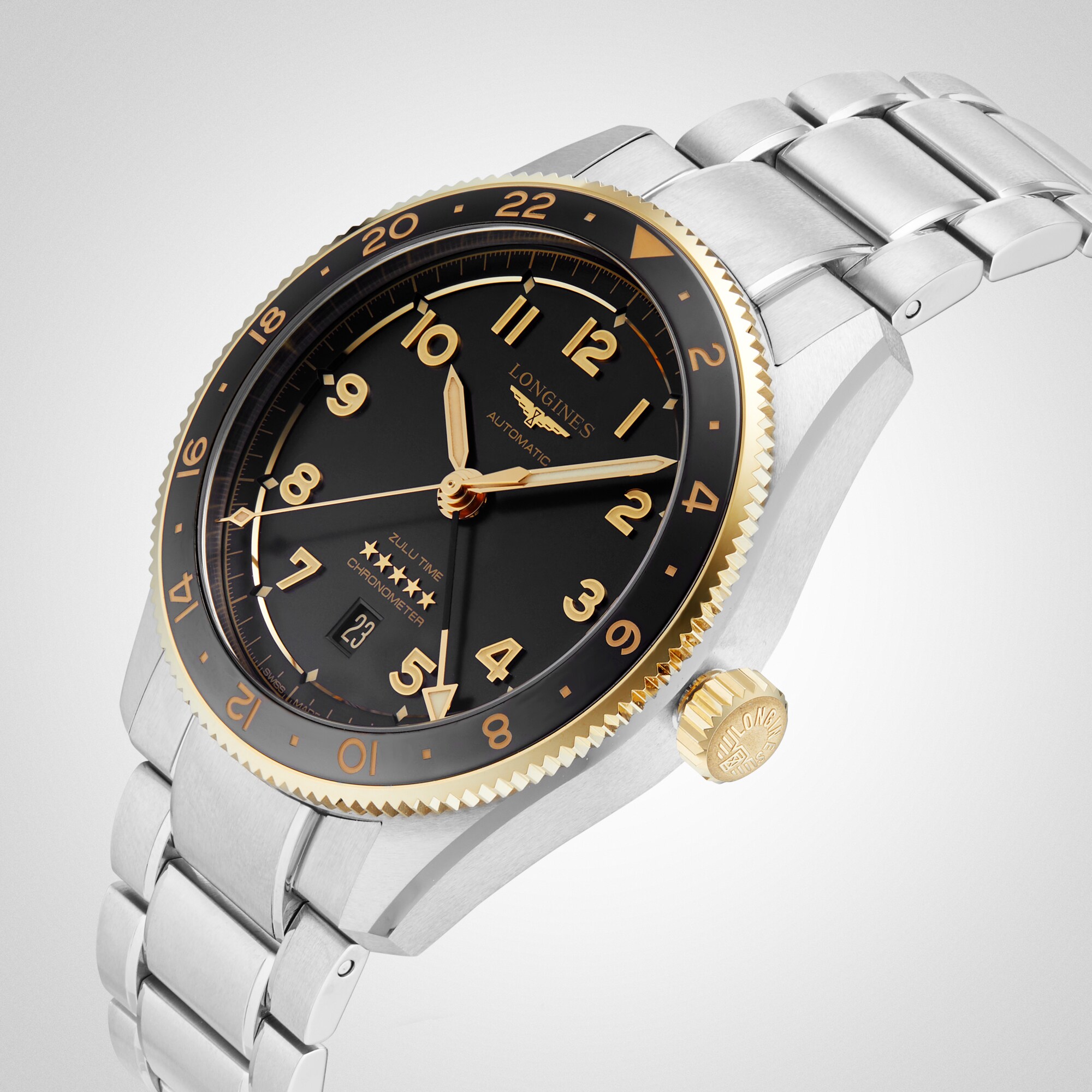Replica Longines Spirit Zulu Time 42mm Mens details L38125536 6 Replica Longines Spirit Zulu Time 42mm Mens details L38125536