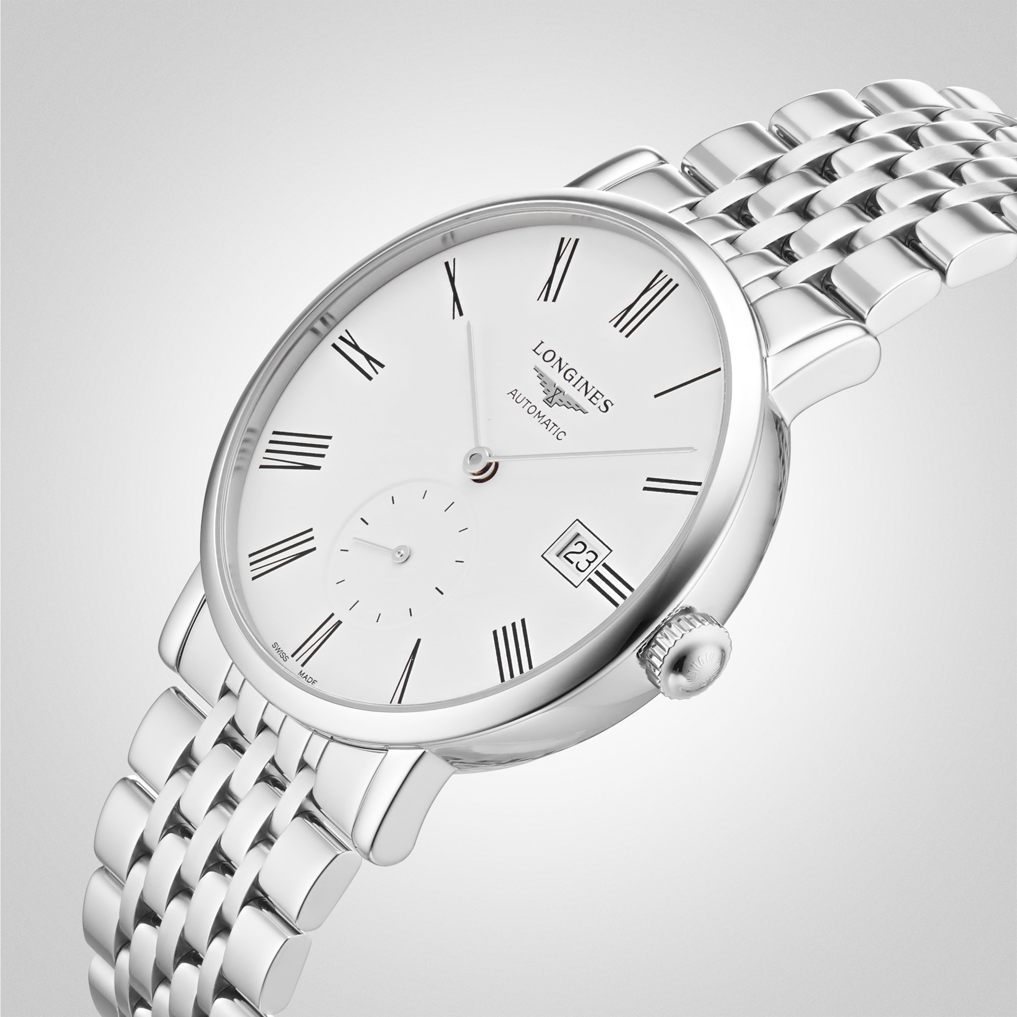 Replica Longines Elegant Collection 39mm Mens details Stainless Steel L48124116