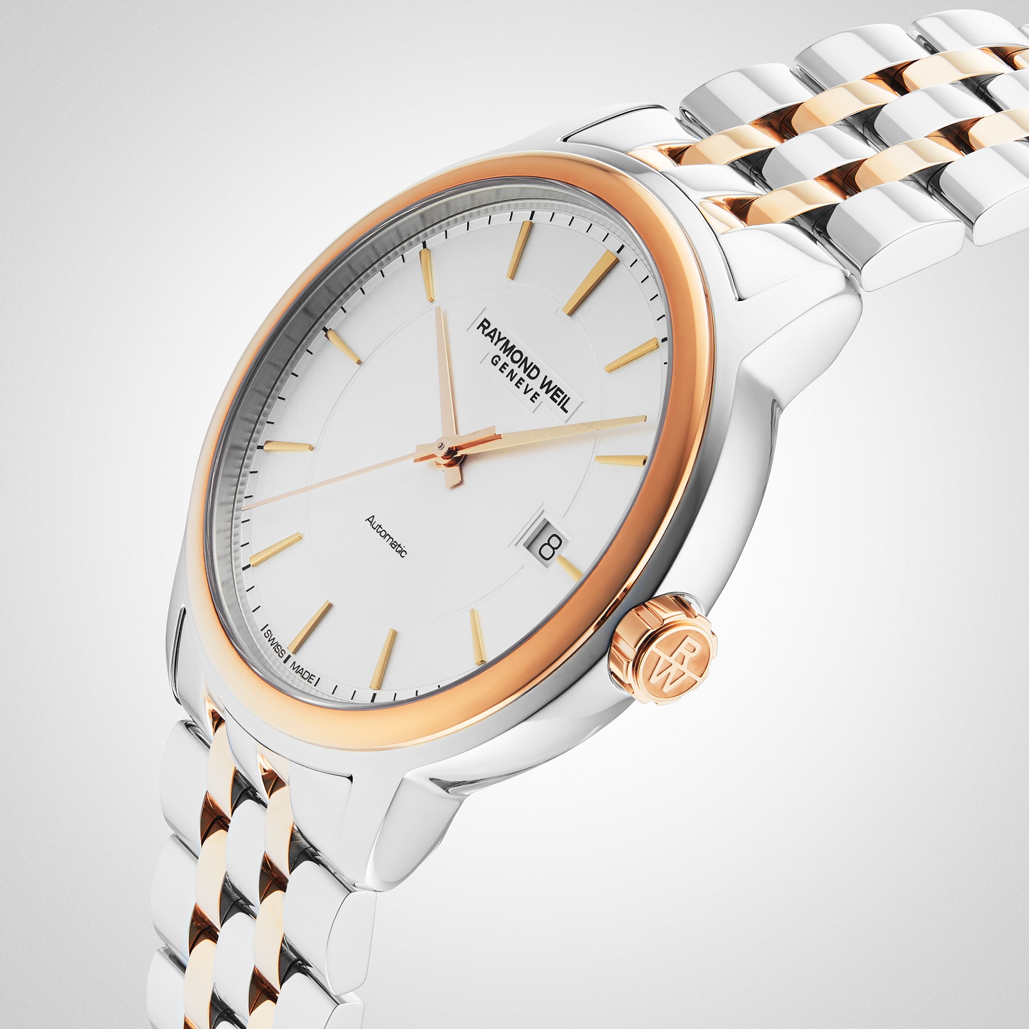 Replica Raymond Weil Maestro Mens Stainless Steel Silver Dial Automatic Date 40mm 2237-SP5-65021