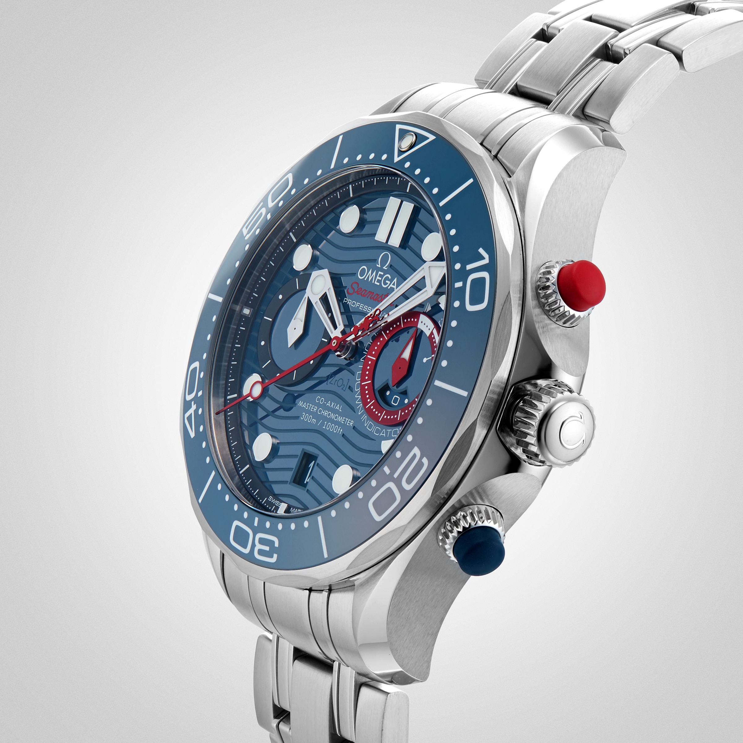 Replica Omega Seamaster Diver Co-Axial Master Chronometer Chronograph 44mm Mens details O21030445103002 6 Replica Omega Seamaster Diver Co-Axial Master Chronometer Chronograph 44mm Mens details O21030445103002