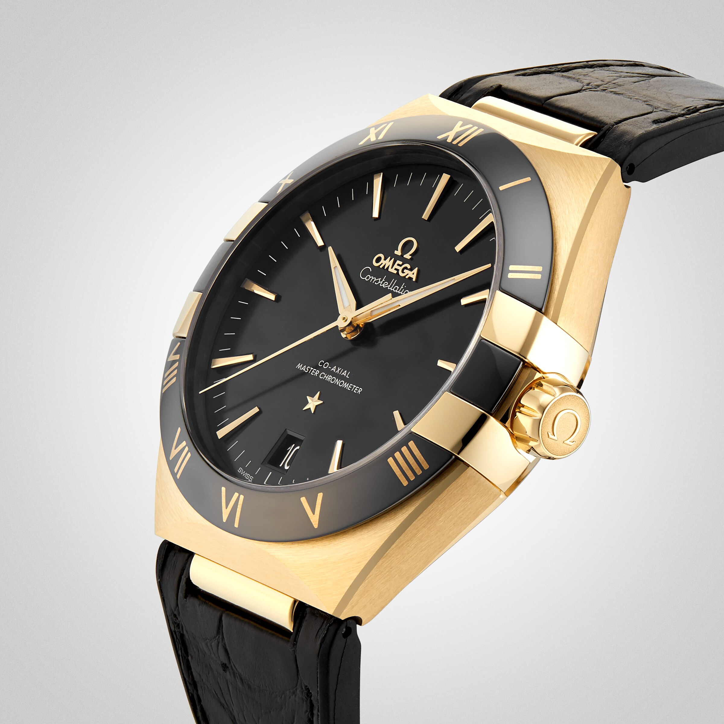 Replica Omega Constellation Co-Axial Master Chronometer 41mm Mens details Yellow Gold O13163412101001