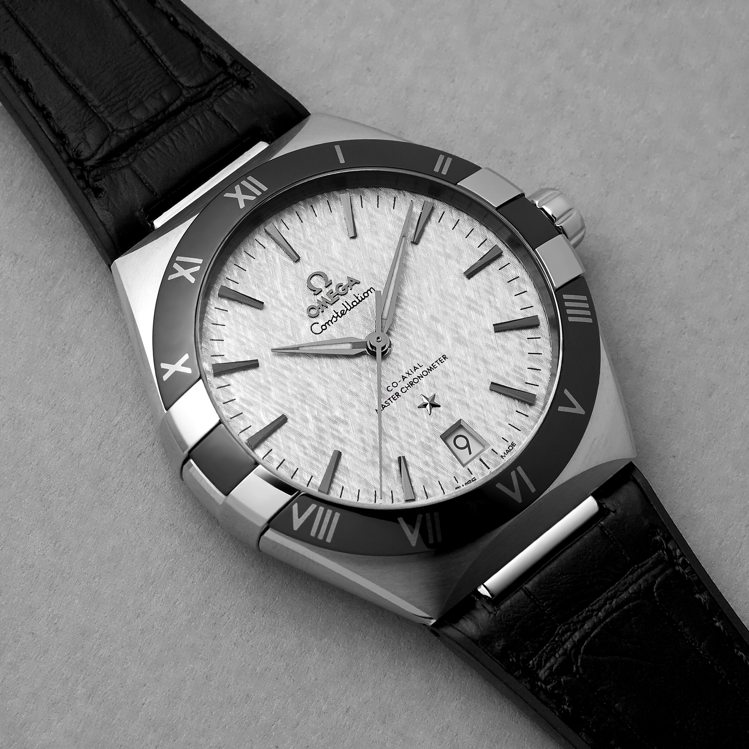 Replica Omega Constellation Co-Axial Master Chronograph 41mm Mens details Black O13133412106001 6 Replica Omega Constellation Co-Axial Master Chronograph 41mm Mens details Black O13133412106001