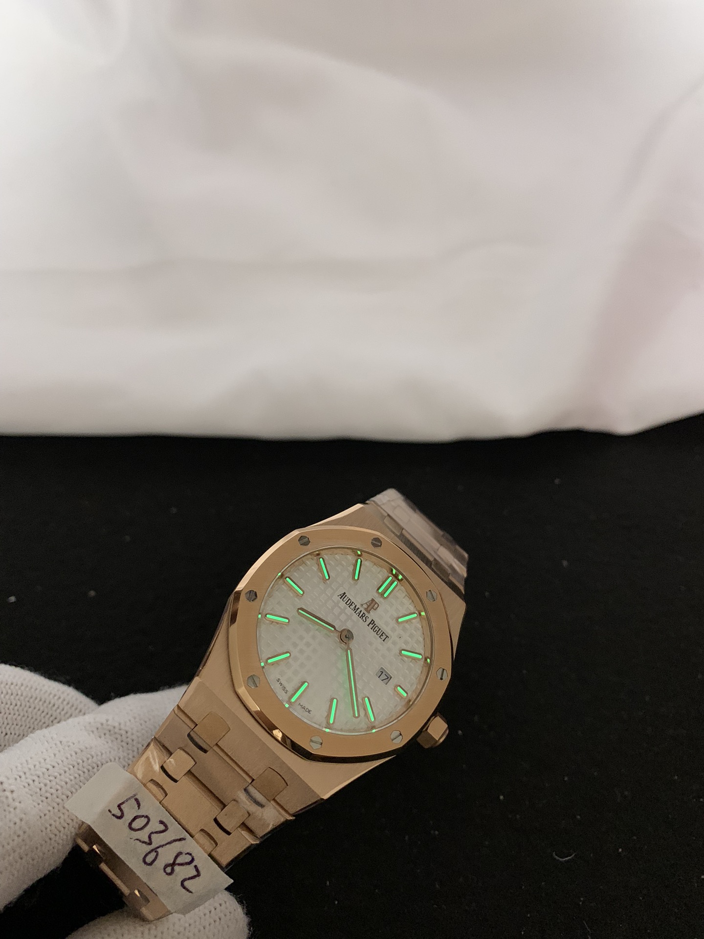 Replica Audemars Piguet Women Royal Oak 15450OR.OO.1256OR.01