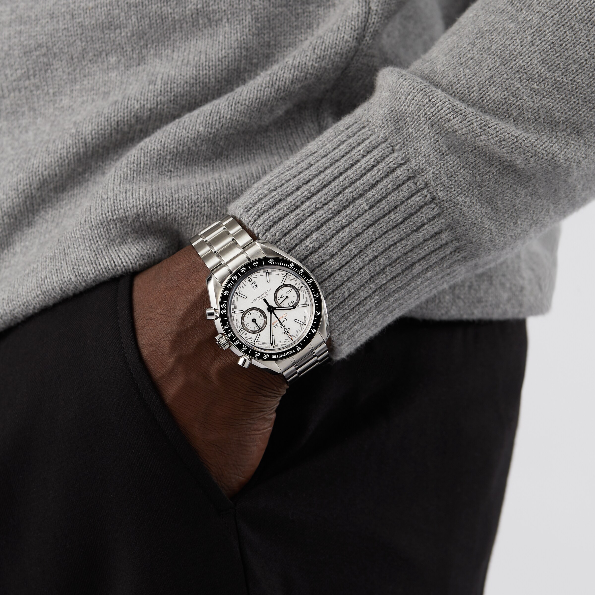 Replica Omega Speedmaster Racing Co-Axial 44mm Mens details O32930445104001