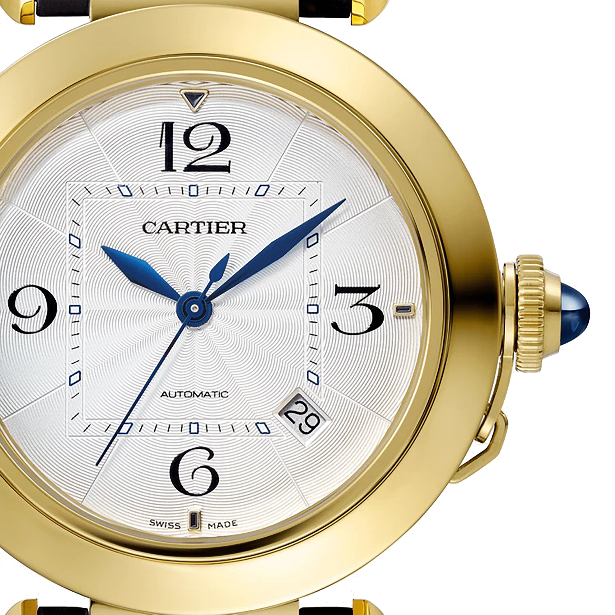 Replica Cartier Pasha De Cartier details 41mm Automatic Movement Yellow Gold 2 Interchangeable Leather Straps WGPA0007 7 Replica Cartier Pasha De Cartier details 41mm Automatic Movement Yellow Gold 2 Interchangeable Leather Straps WGPA0007