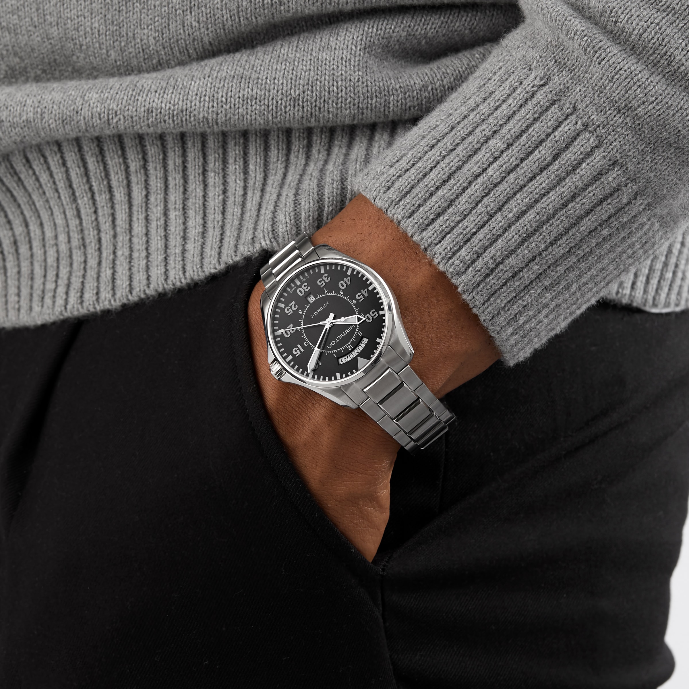 Replica Hamilton Khaki Aviation 42mm Mens details H64615135 7 Replica Hamilton Khaki Aviation 42mm Mens details H64615135