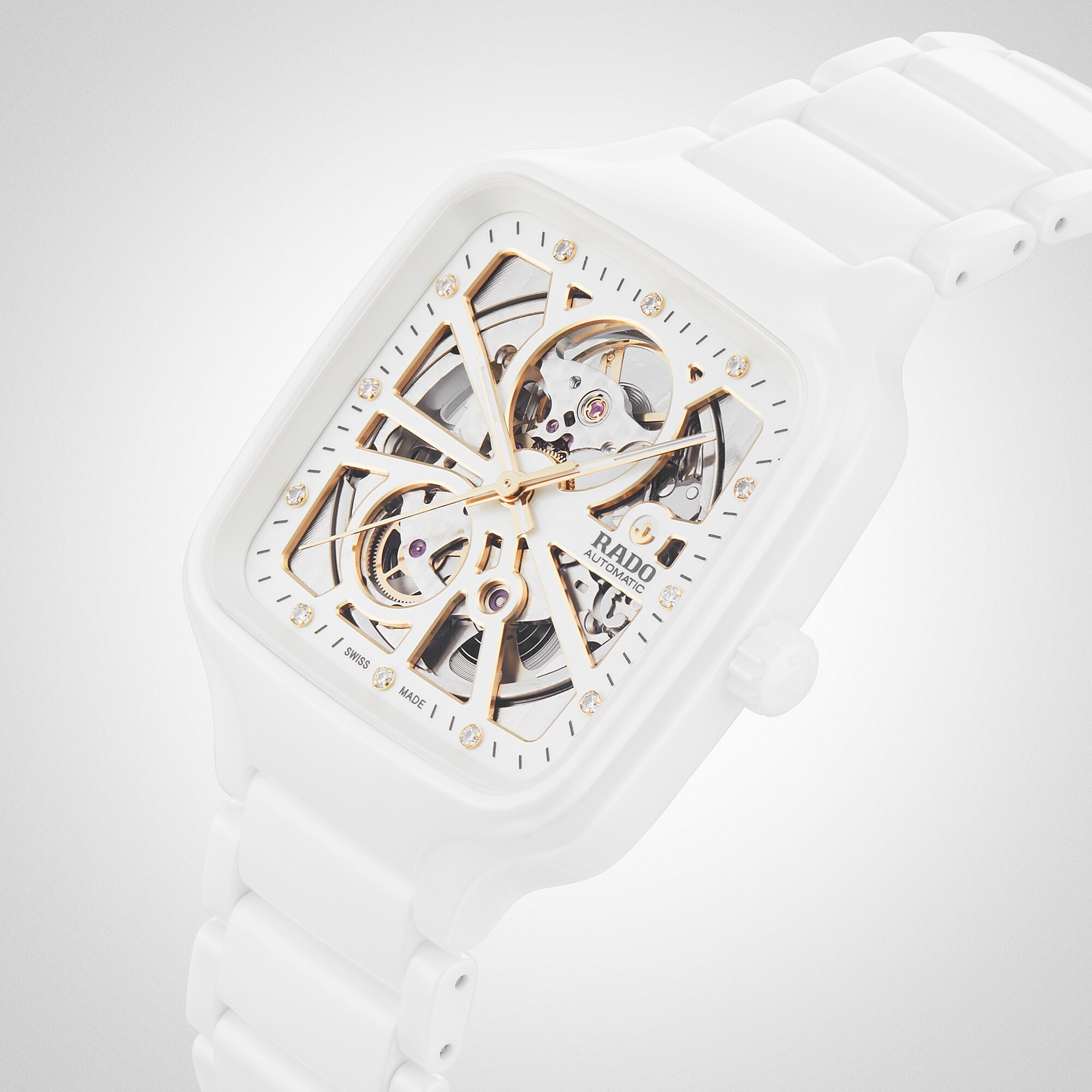 Replica Rado True Square Automatic Open Heart 38mm R27073012