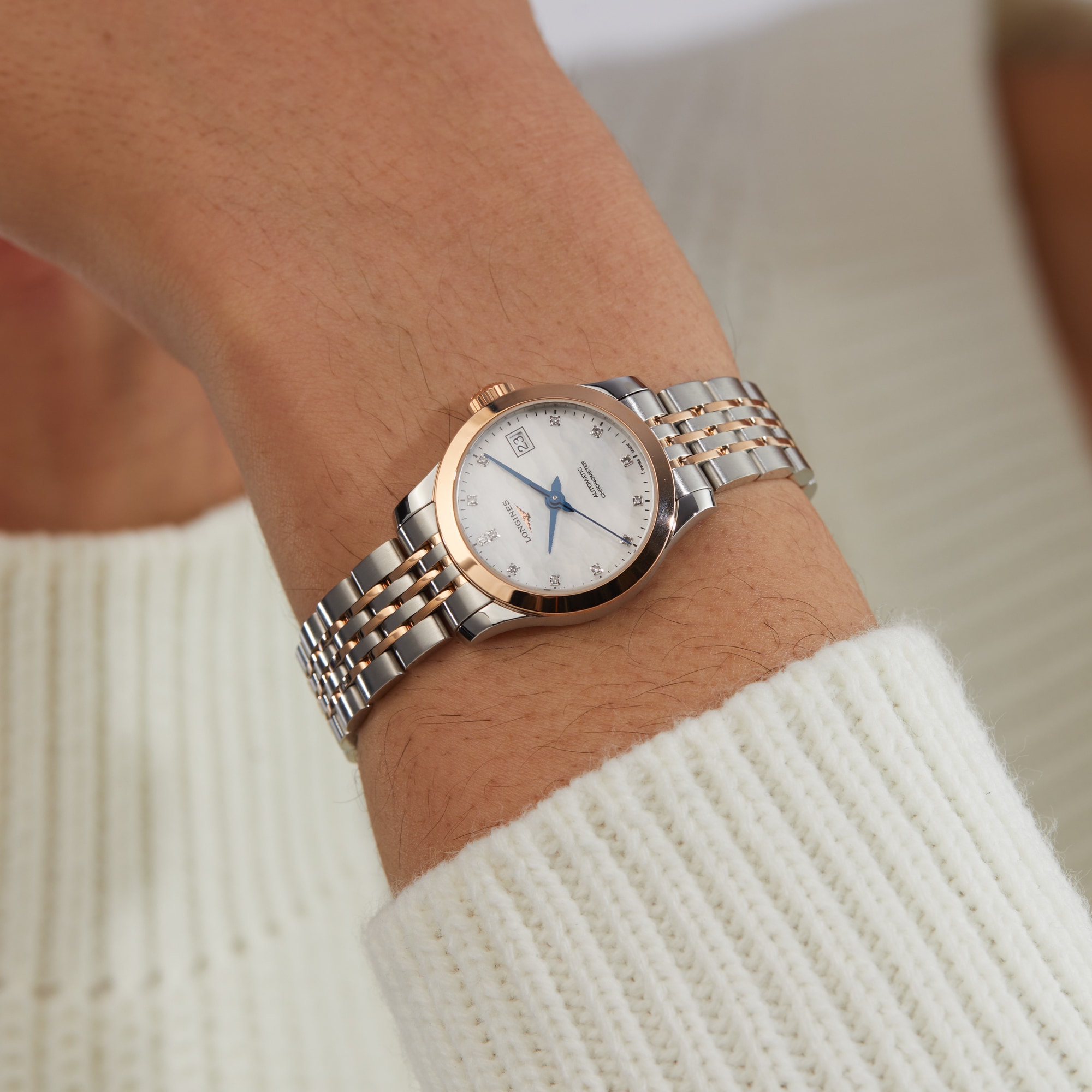 Replica Longines Record 26mm Ladies details L23205877