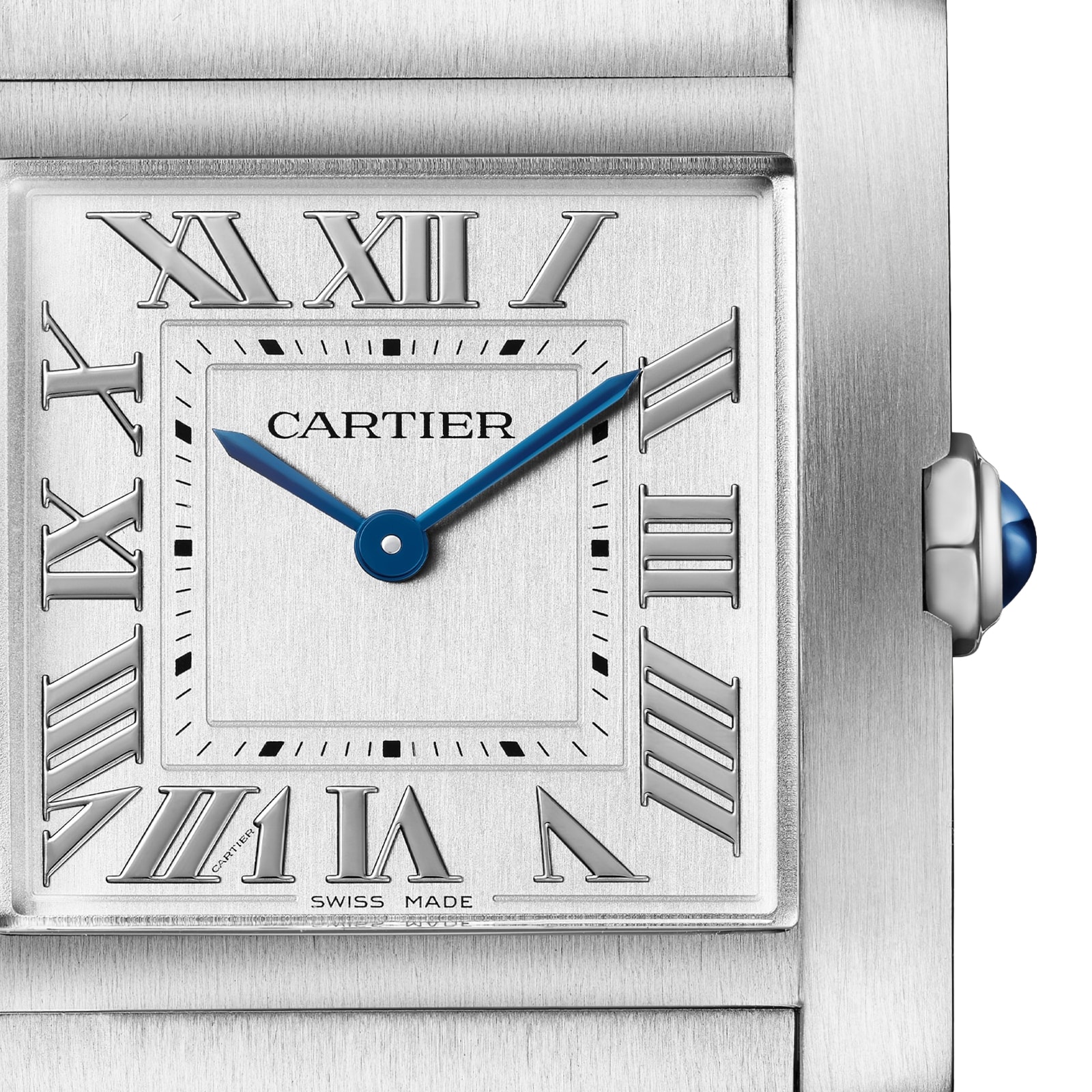 Replica Cartier Tank Francaise details Medium Model Quartz Movement Steel WSTA0074