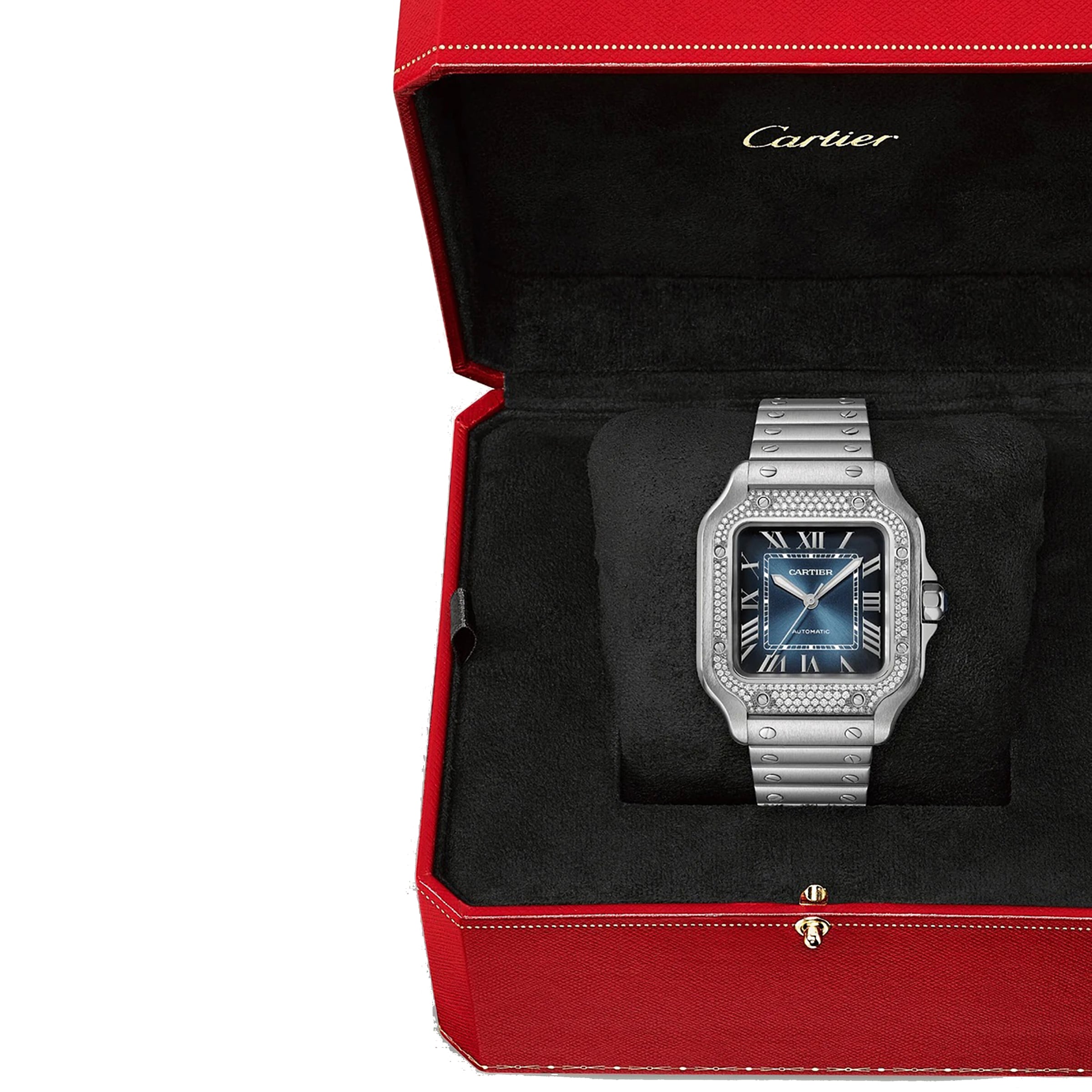 Replica Cartier santos De Cartier details Medium Model Mechanical Movement With Automatic Winding W4SA0006